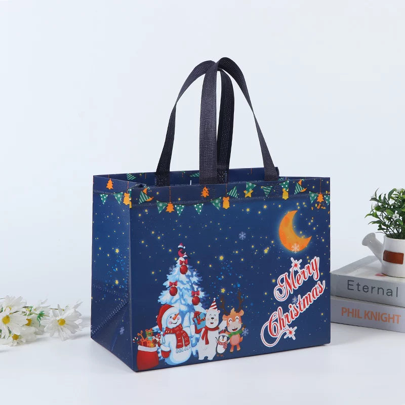 Laminated non-woven Christmas gift bag, Design 16