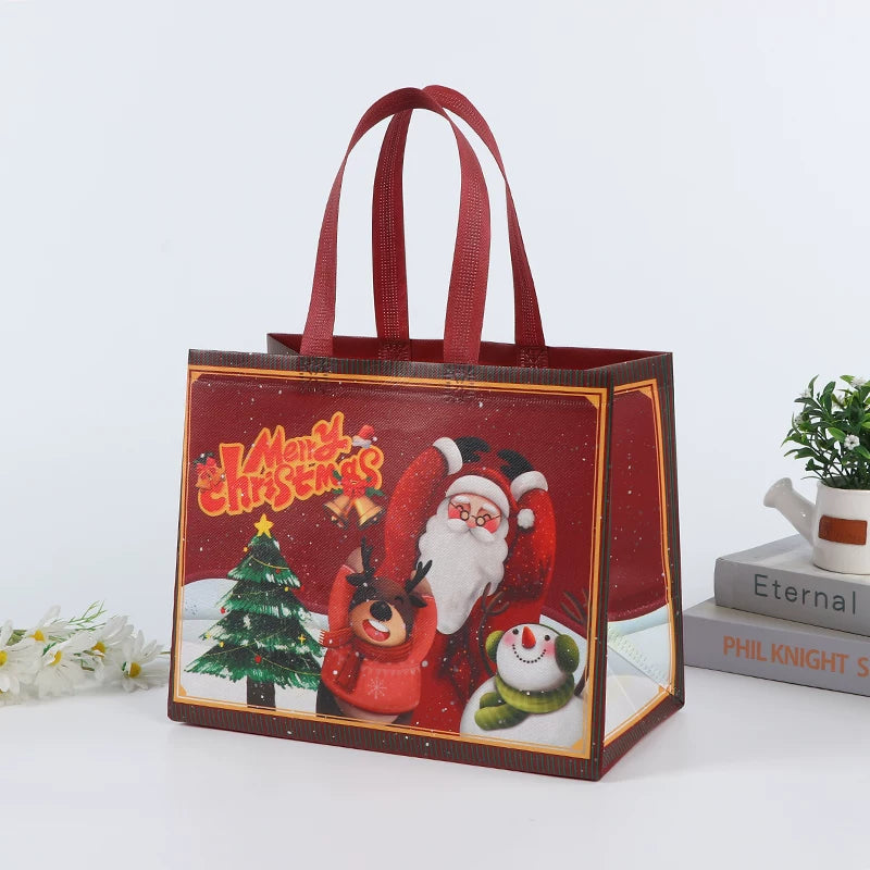 Laminated non-woven Christmas gift bag, Design 20