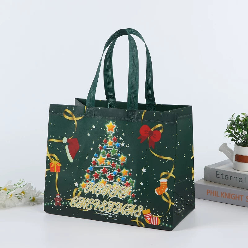 Laminated non-woven Christmas gift bag, Design 21