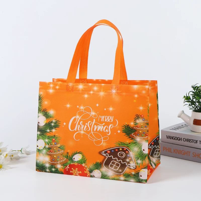 Laminated non-woven Christmas gift bag, Design 28