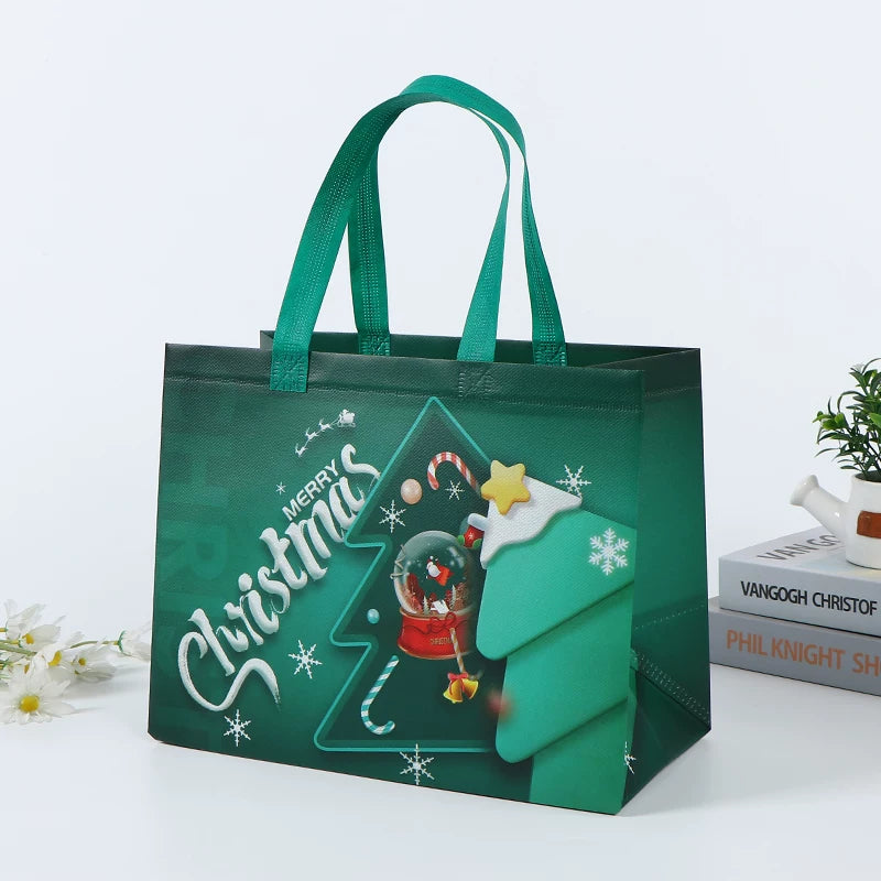 Laminated non-woven Christmas gift bag, Design 29