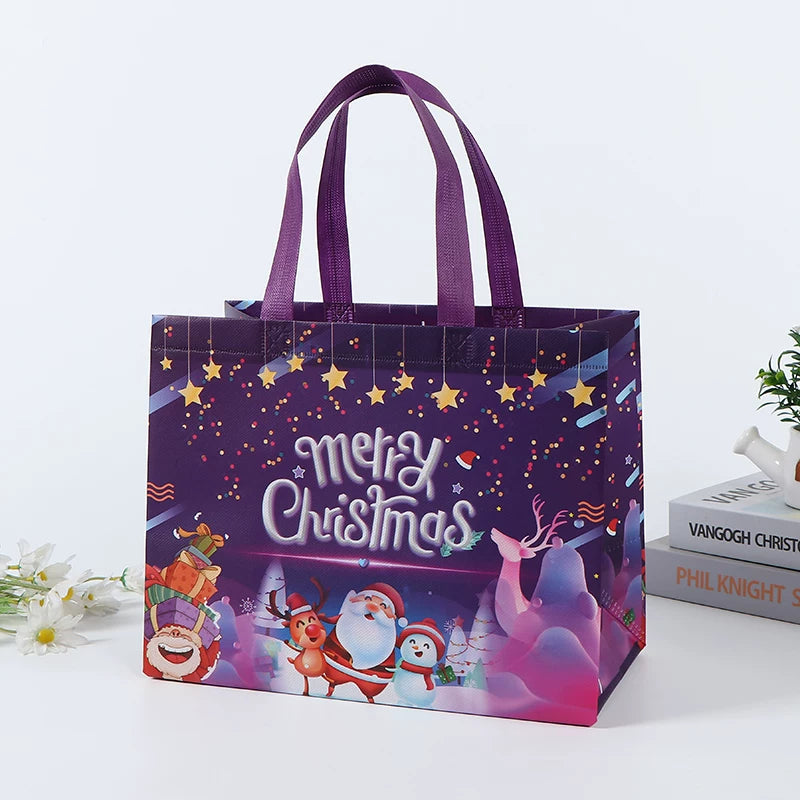 Laminated non-woven Christmas gift bag, Design 30