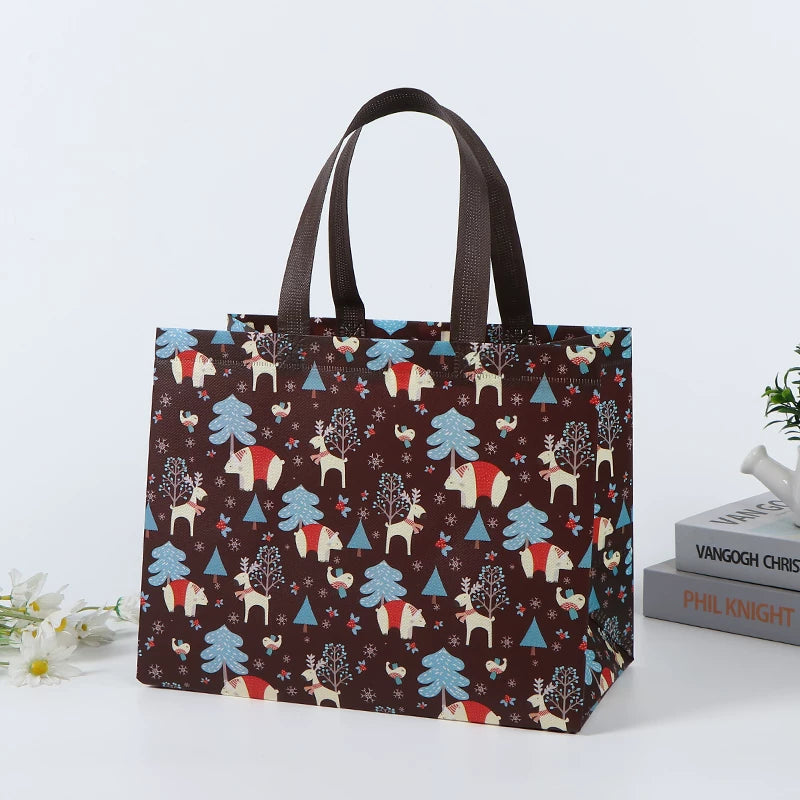 Laminated non-woven Christmas gift bag, Design 31