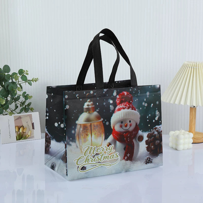 Laminated non-woven Christmas gift bag, Design 32