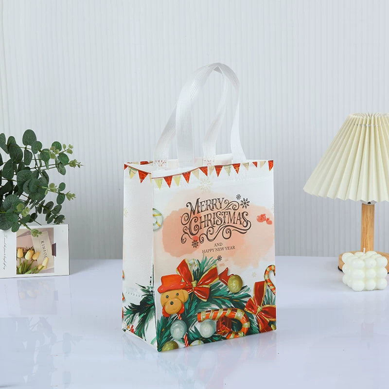 Laminated non-woven Christmas gift bag, Design 37