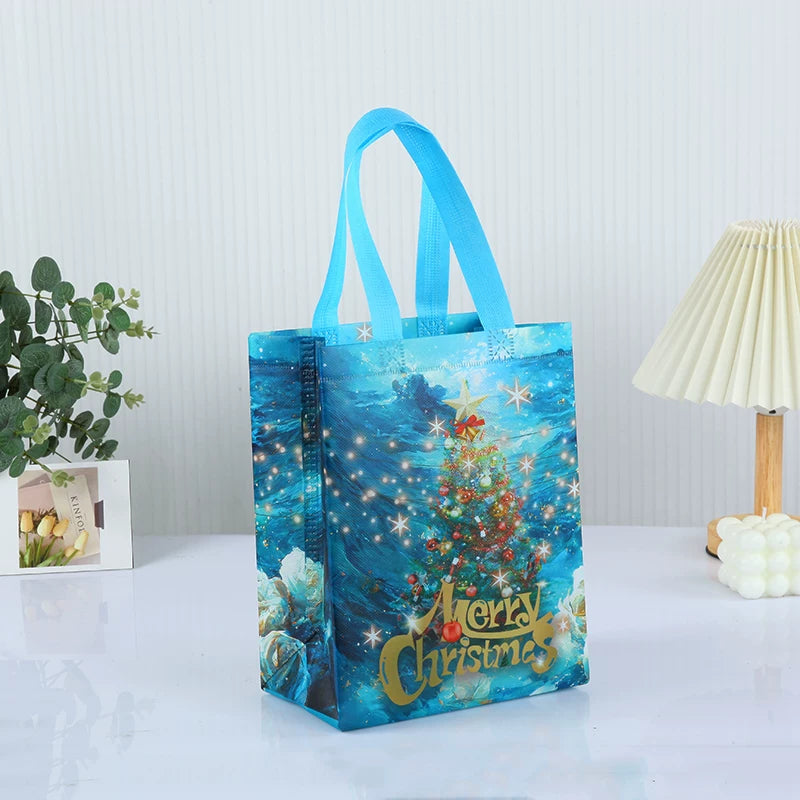 Laminated non-woven Christmas gift bag, Design 39
