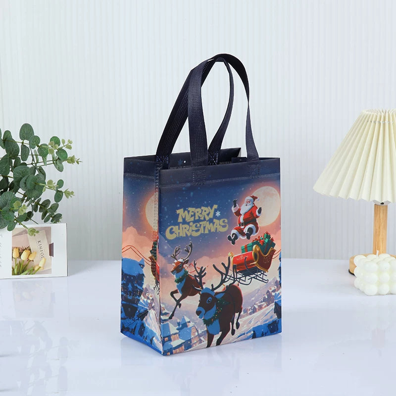 Laminated non-woven Christmas gift bag, Design 40