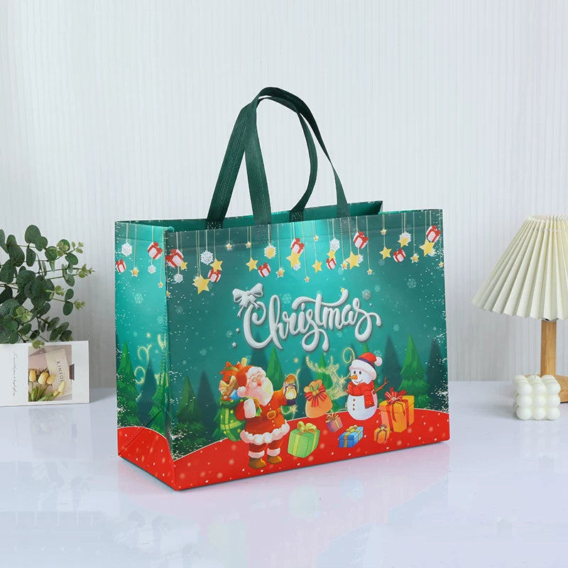 Laminated non-woven Christmas gift bag, Design 33