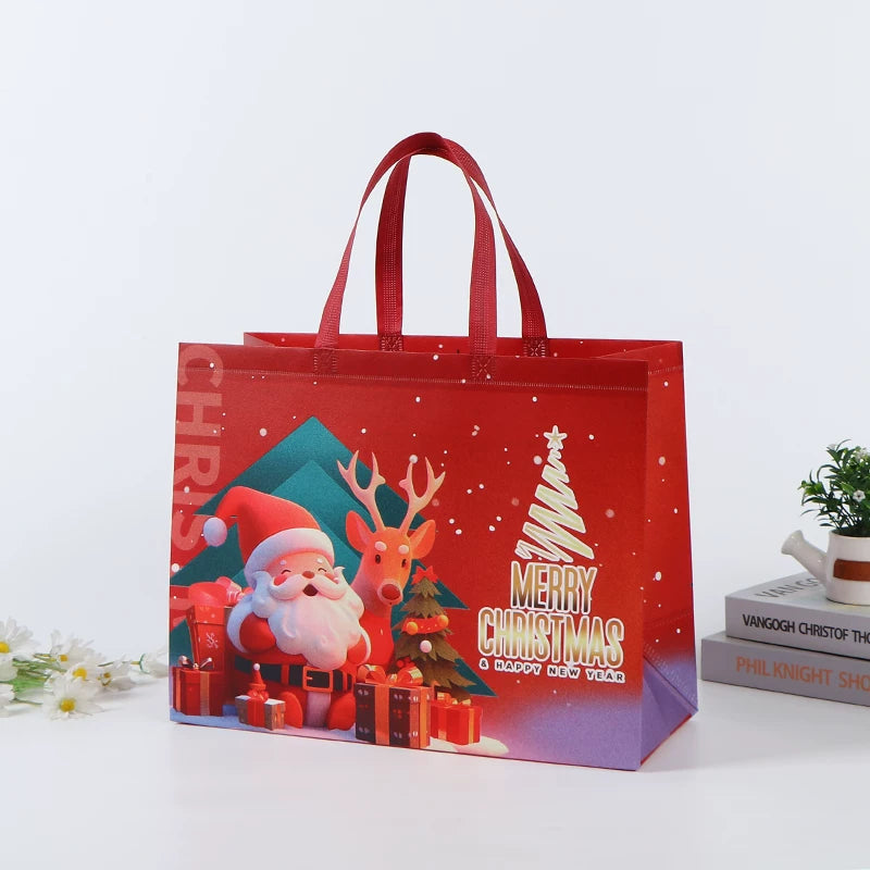 Laminated non-woven Christmas gift bag, Design 35