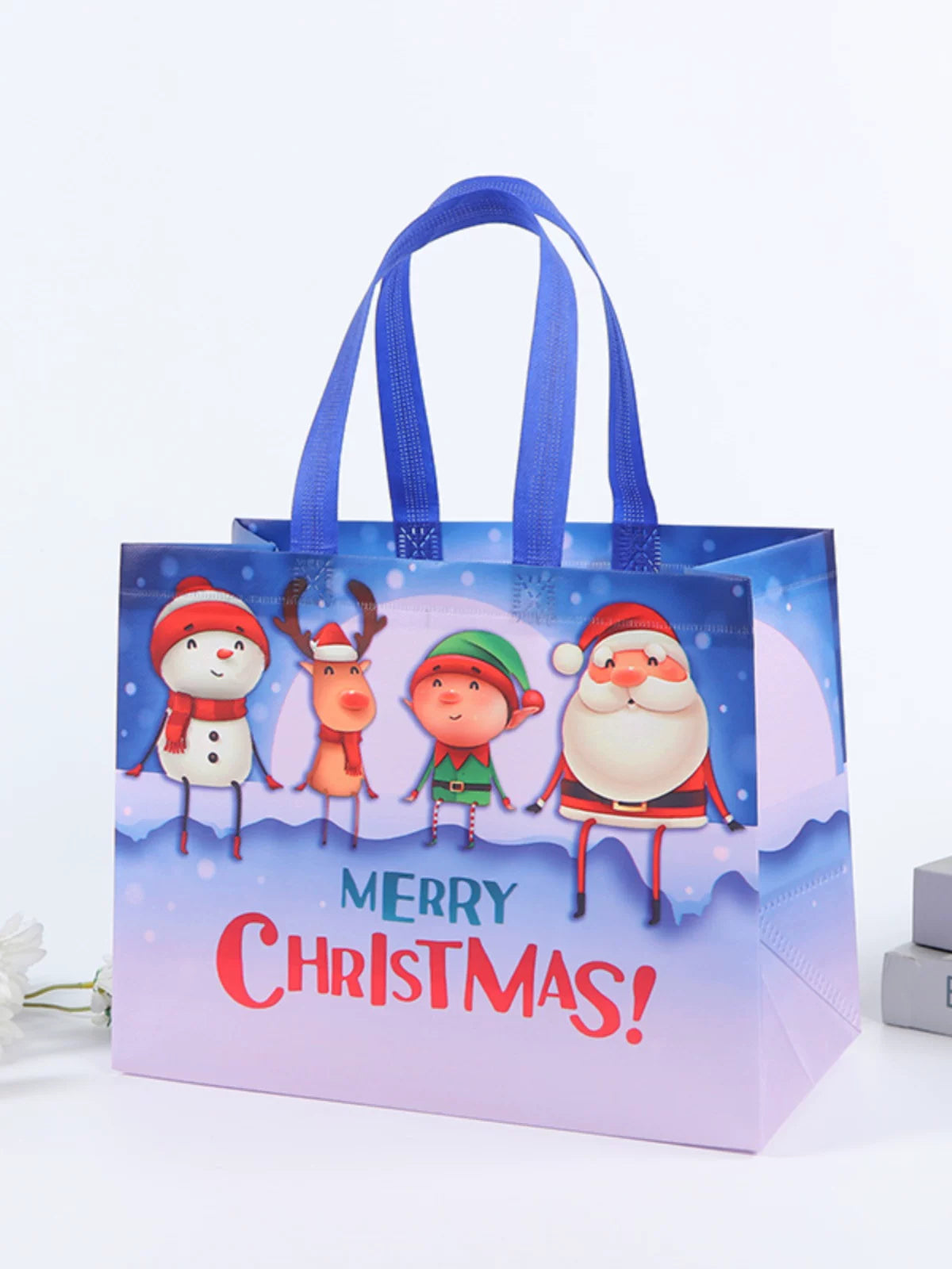 Laminated non-woven Christmas gift bags, gallery view 3