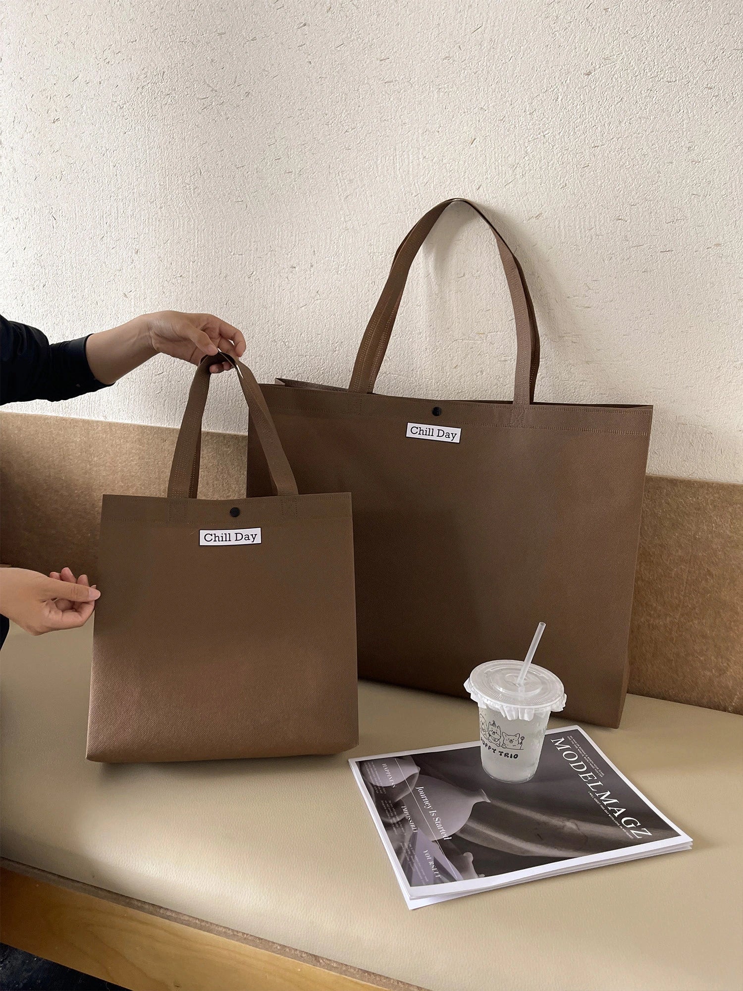 Large-Capacity Non-Woven Tote Bags — 10 Styles product view 1