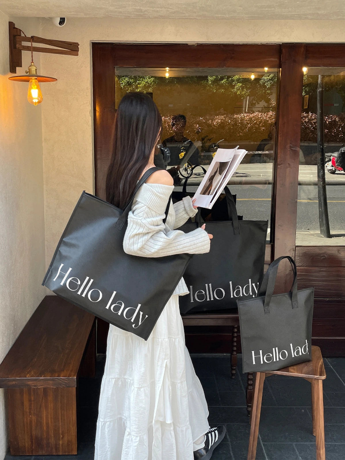 Large-Capacity Non-Woven Tote Bags — 10 Styles product view 1