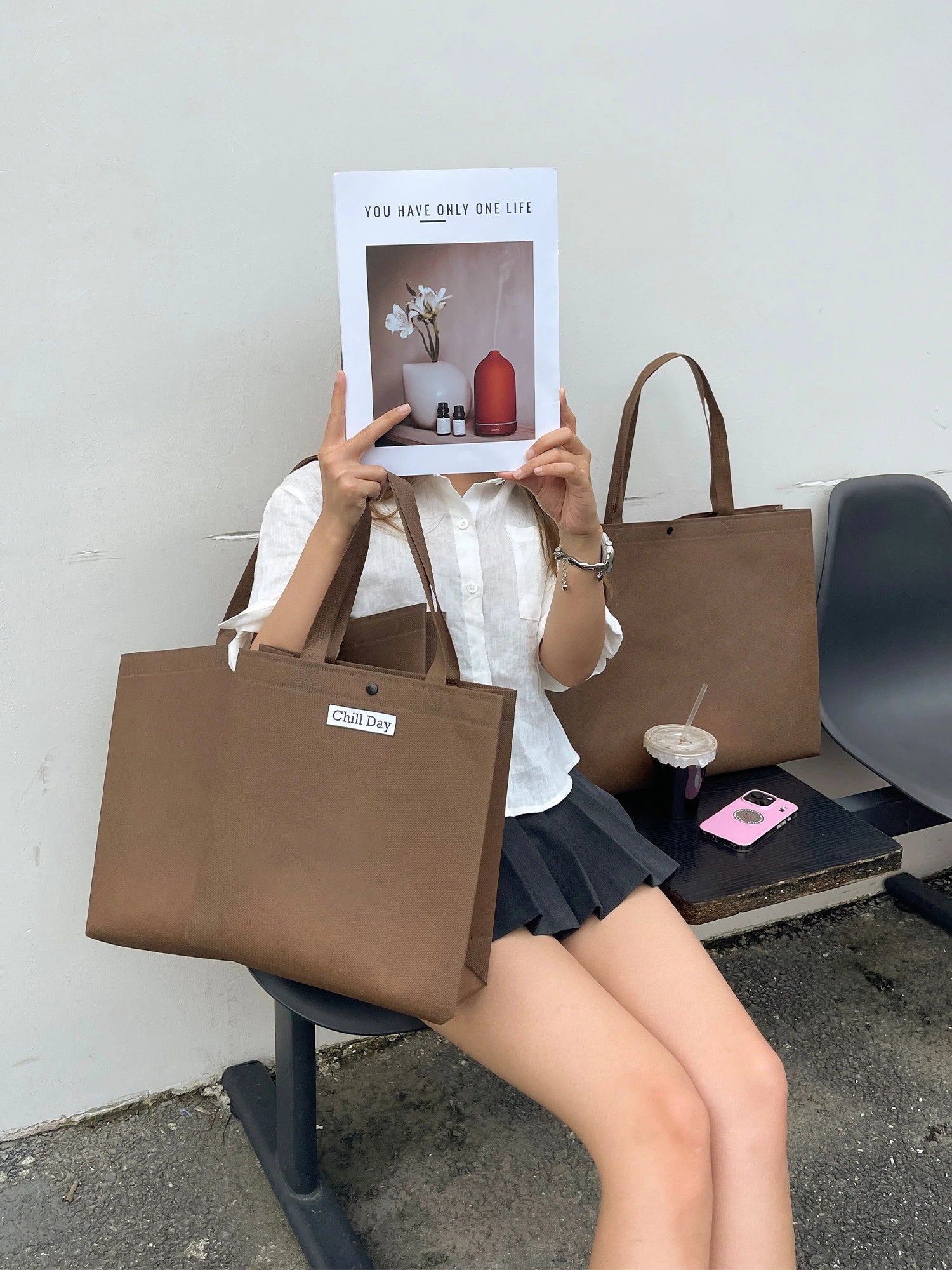 Large-Capacity Non-Woven Tote Bags — 10 Styles product view 2
