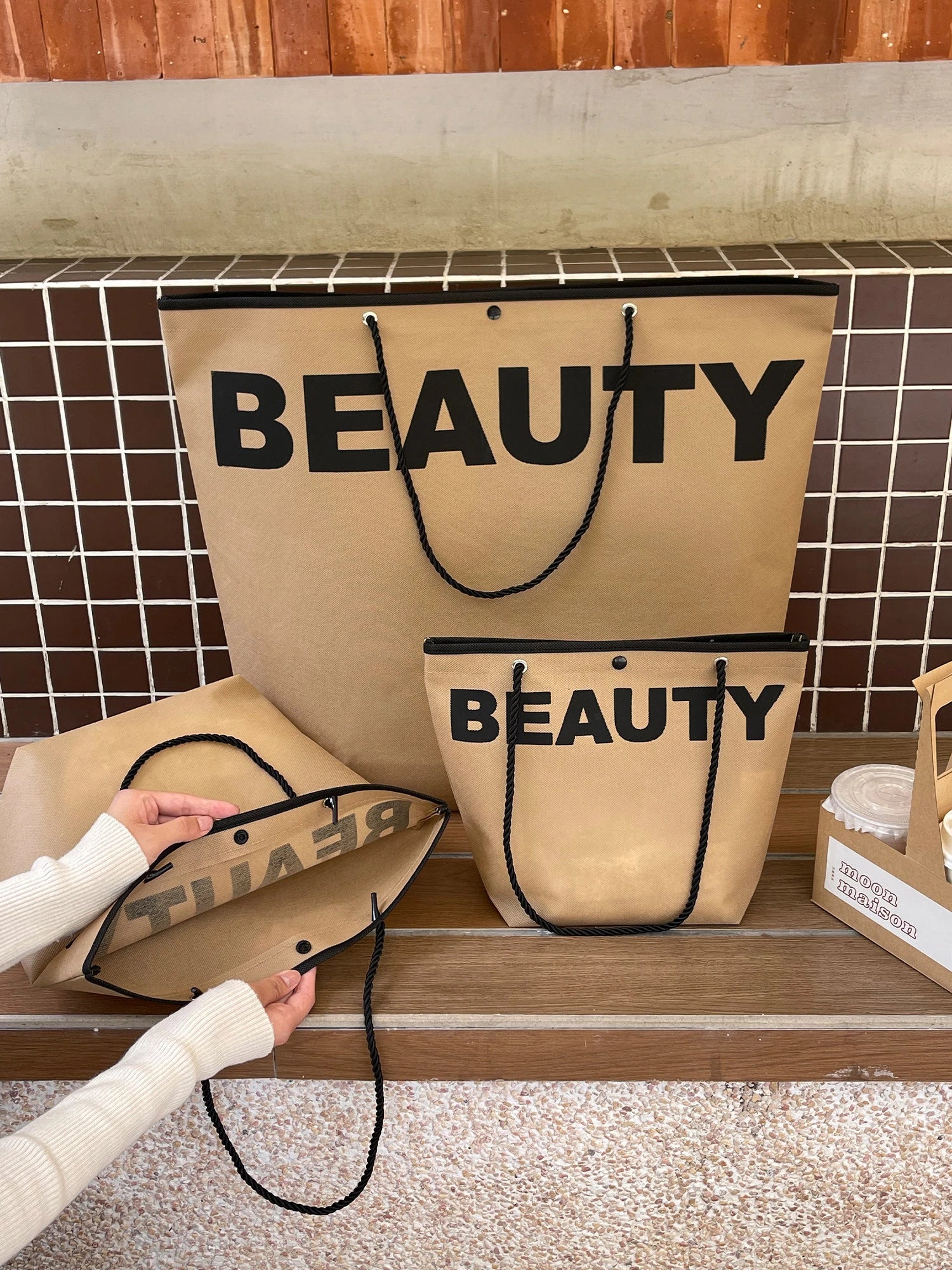 Large-Capacity Non-Woven Tote Bags — 10 Styles product view 3