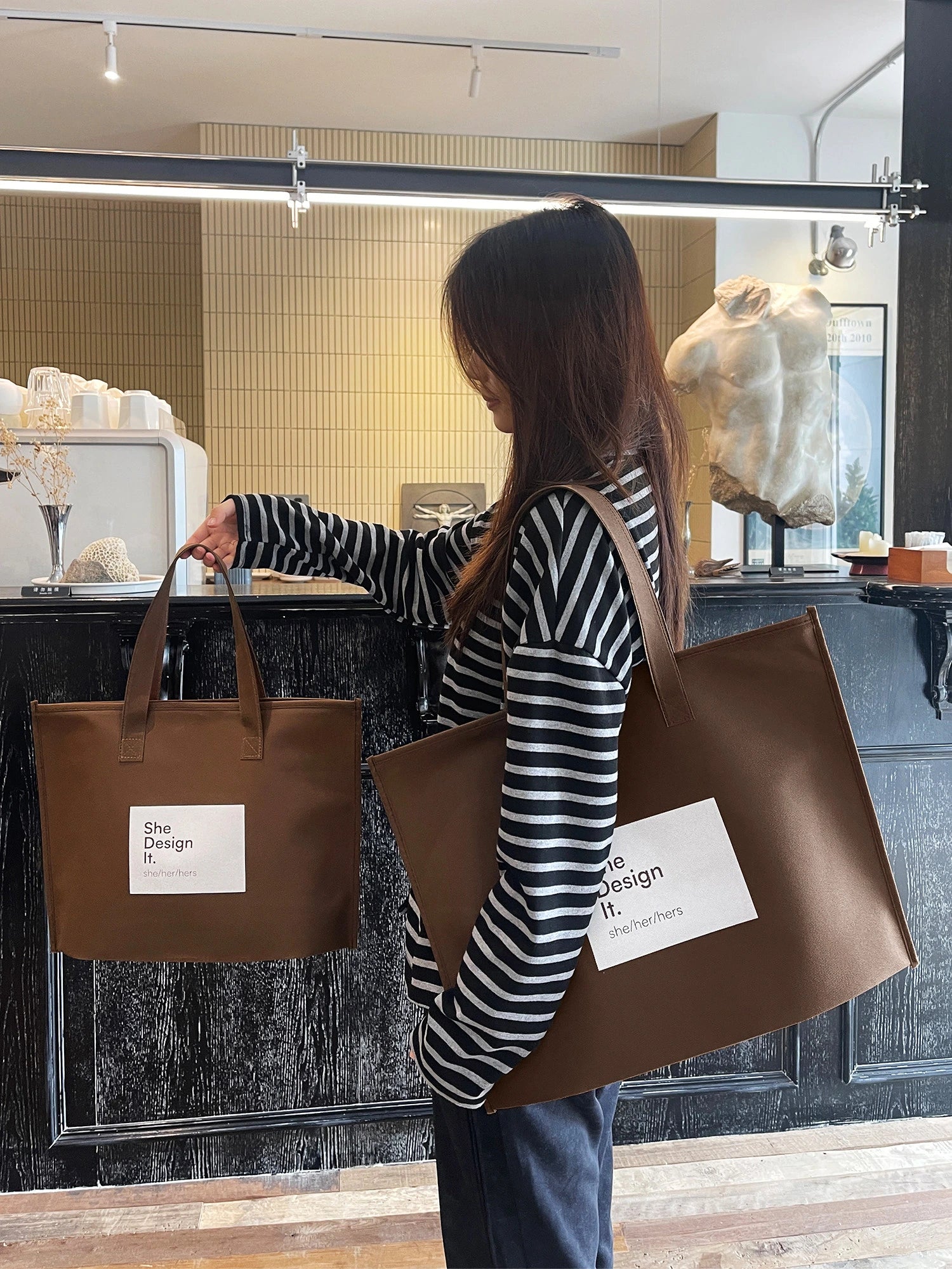 Large-Capacity Non-Woven Tote Bags — 10 Styles product view 3