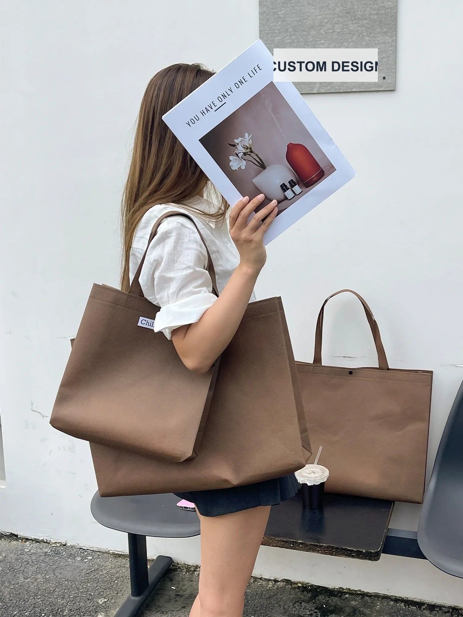 Large-Capacity Non-Woven Tote Bags — 10 Styles product view 4