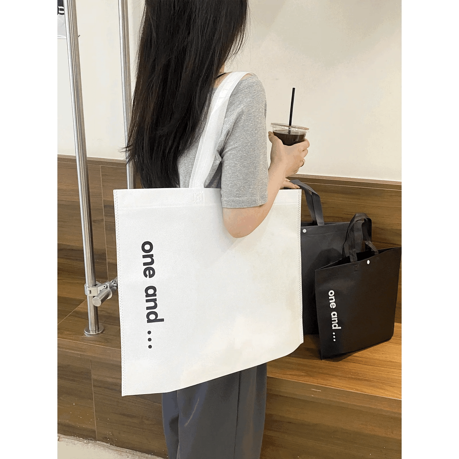 Large-Capacity Non-Woven Tote Bags — 10 Styles animated product view 1