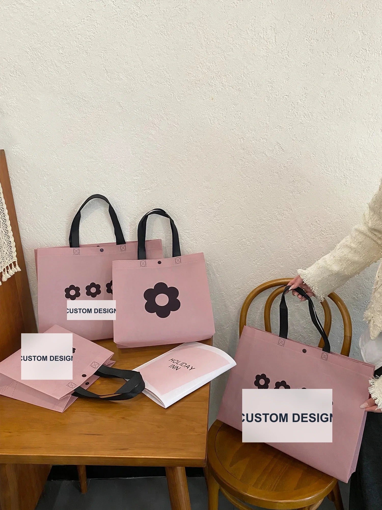 Large-Capacity Non-Woven Tote Bags — 12 Styles product view 1
