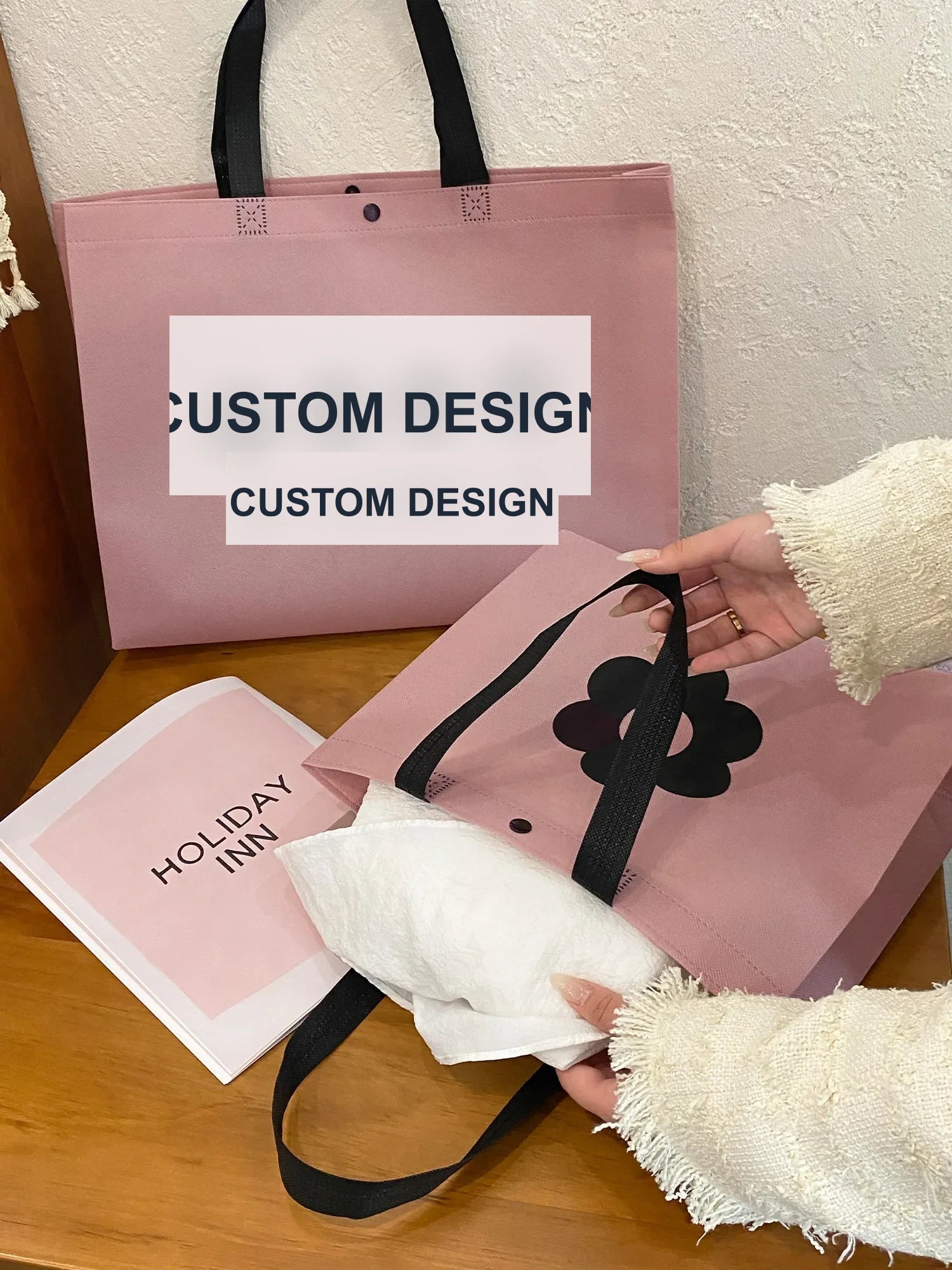 Large-Capacity Non-Woven Tote Bags — 12 Styles product view 3