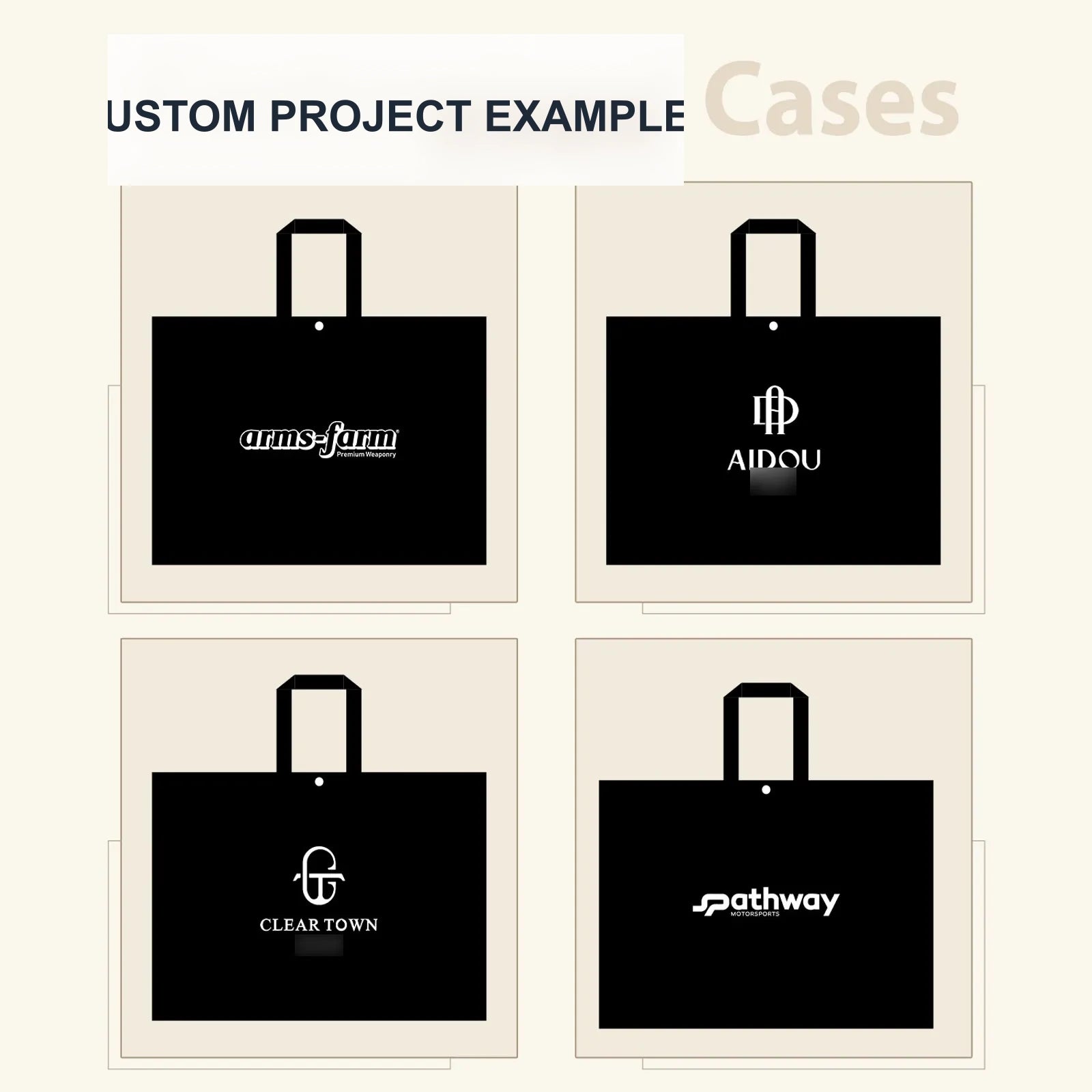 Large-Capacity Non-Woven Tote Bags — 12 Styles — Excluded Option