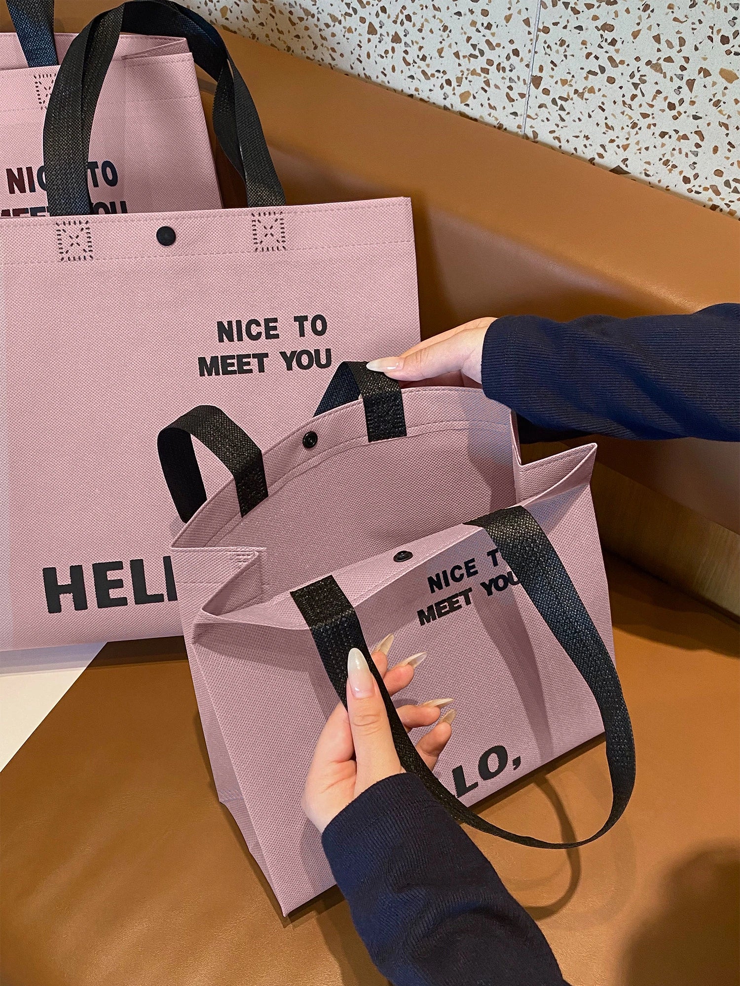 Large-Capacity Non-Woven Tote Bags — 16 Styles product view 3