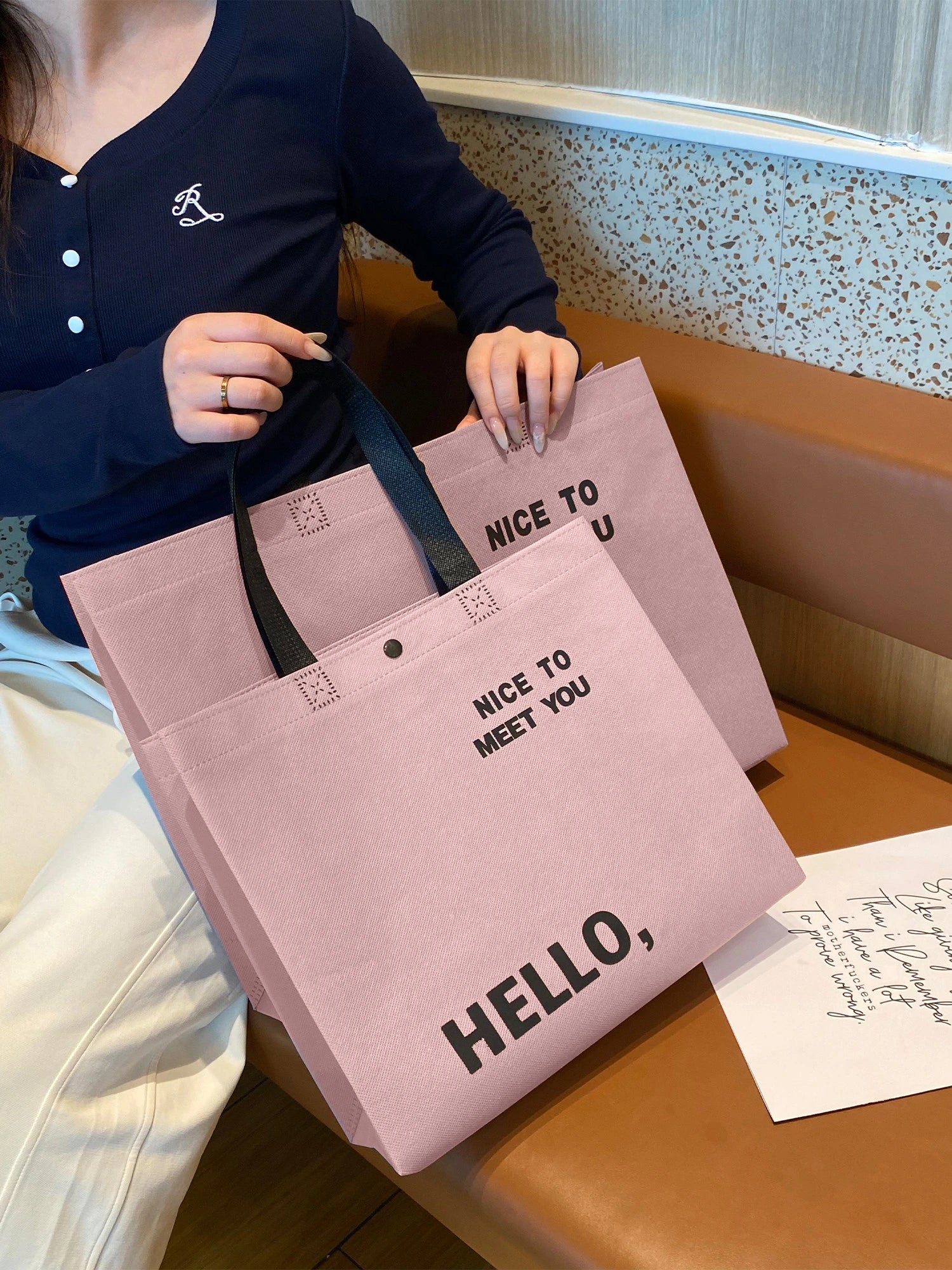 Large-Capacity Non-Woven Tote Bags — 16 Styles product view 4