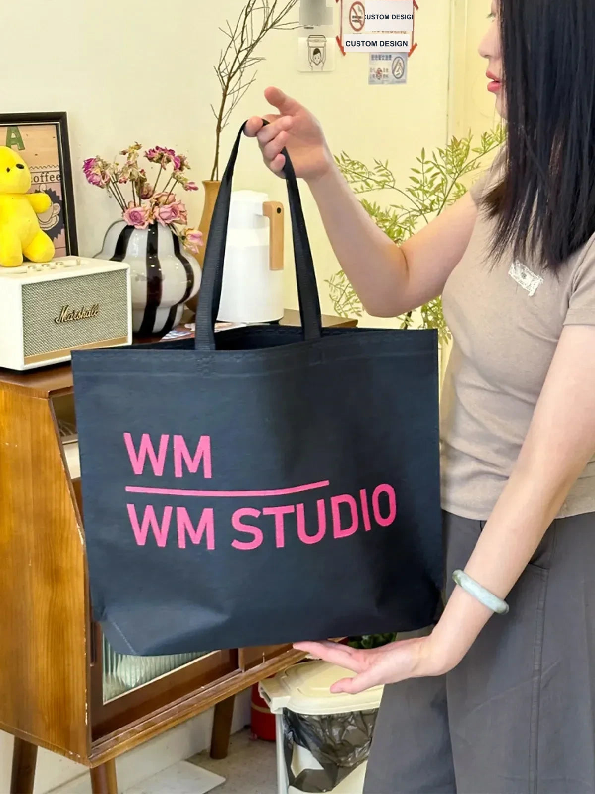 Large-Capacity Non-Woven Tote Bags — 2 Styles product view 1