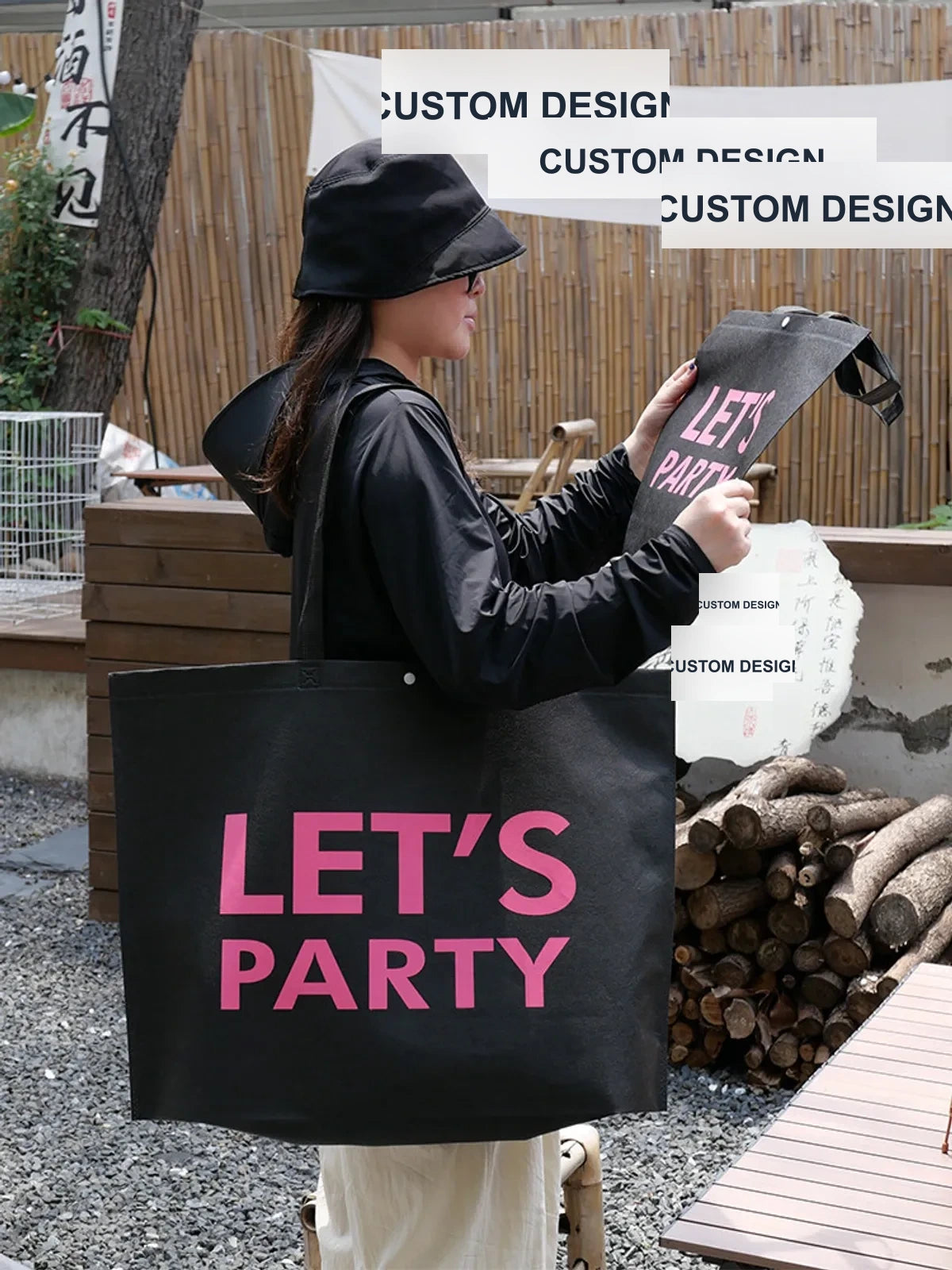 Large-Capacity Non-Woven Tote Bags — 2 Styles product view 1