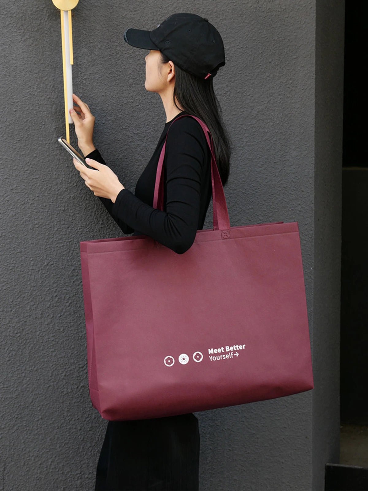 Large-Capacity Non-Woven Tote Bags — 2 Styles product view 2