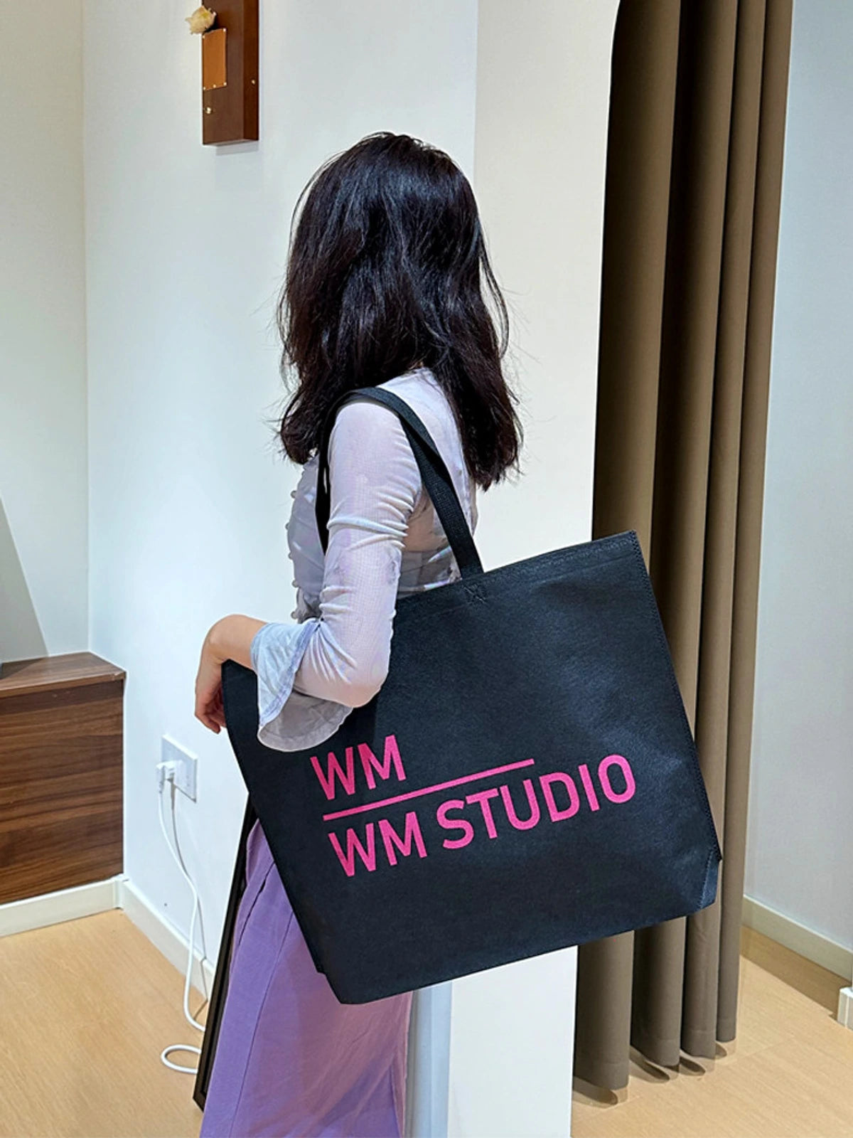 Large-Capacity Non-Woven Tote Bags — 2 Styles product view 2