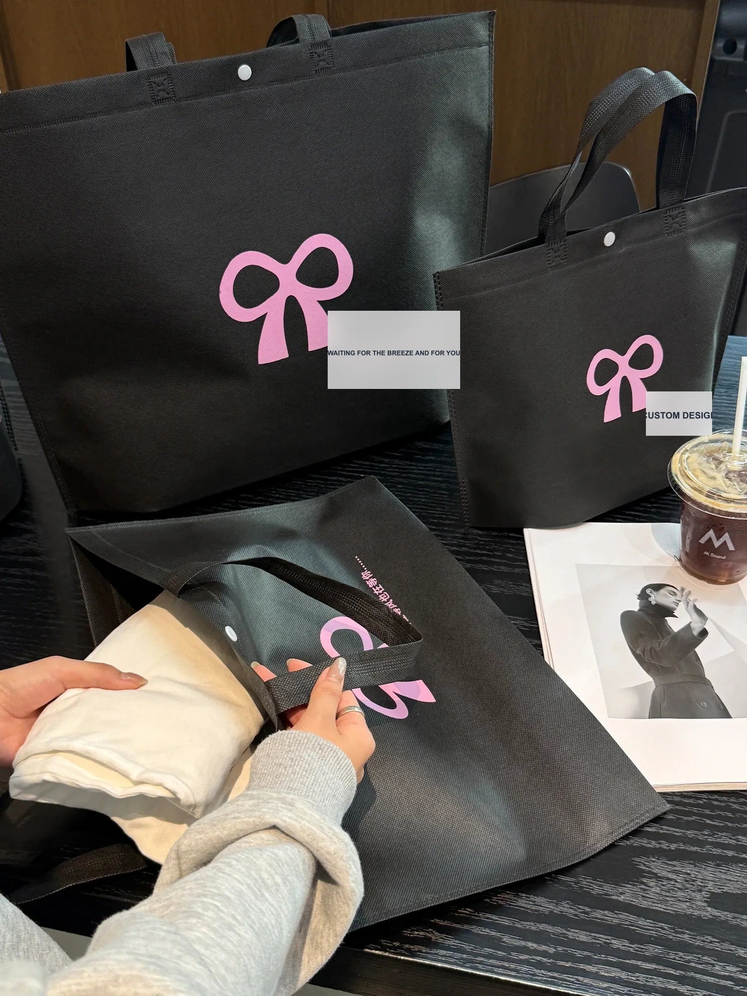 Large-Capacity Non-Woven Tote Bags — 22 Styles product view 3