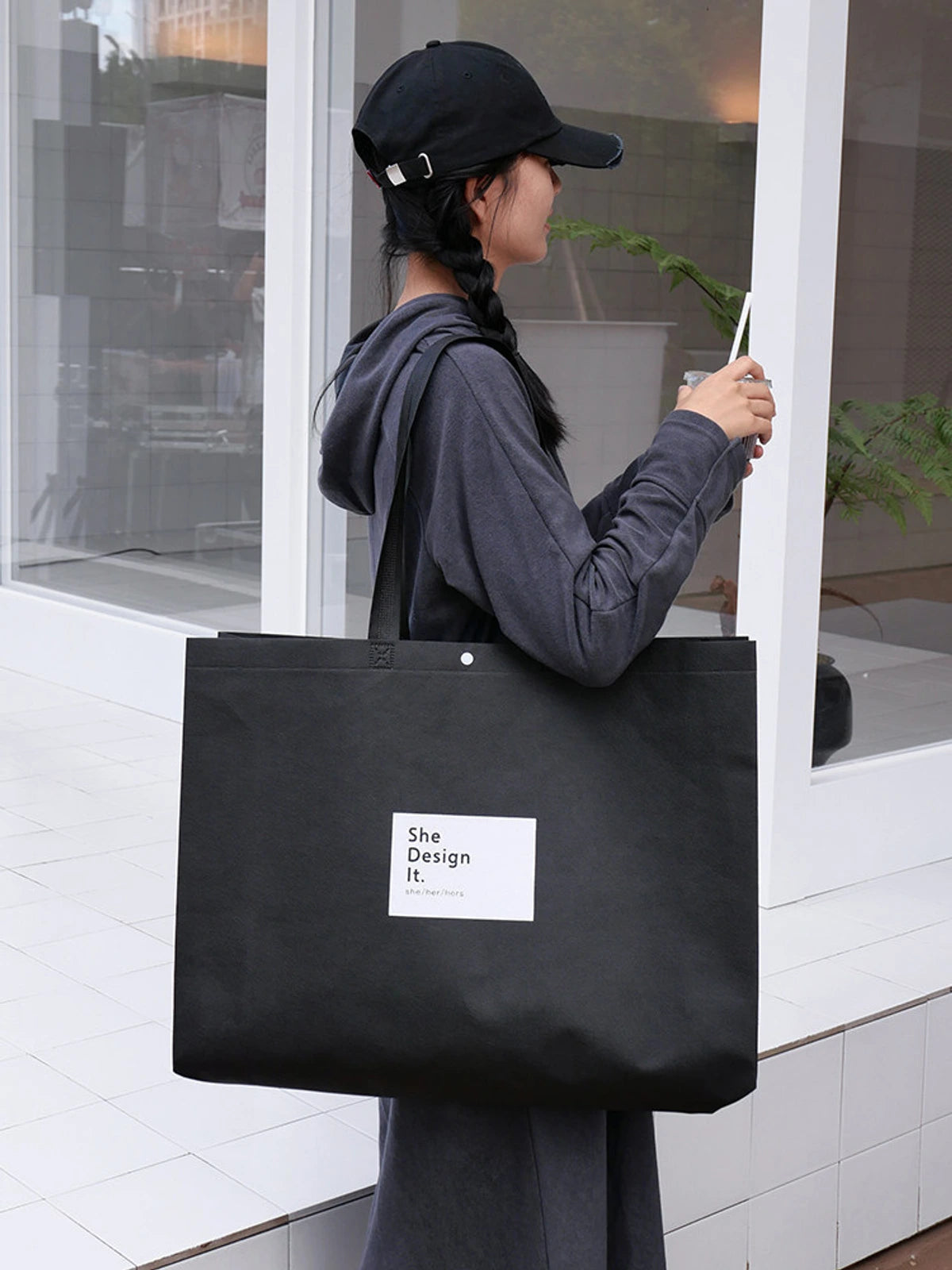 Large-Capacity Non-Woven Tote Bags — 3 Styles product view 1