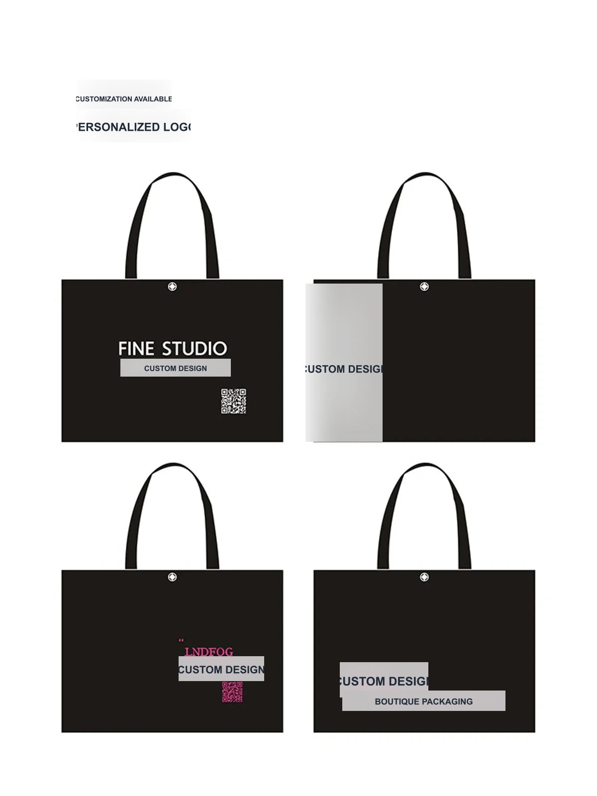 Large-Capacity Non-Woven Tote Bags — 3 Styles product view 4