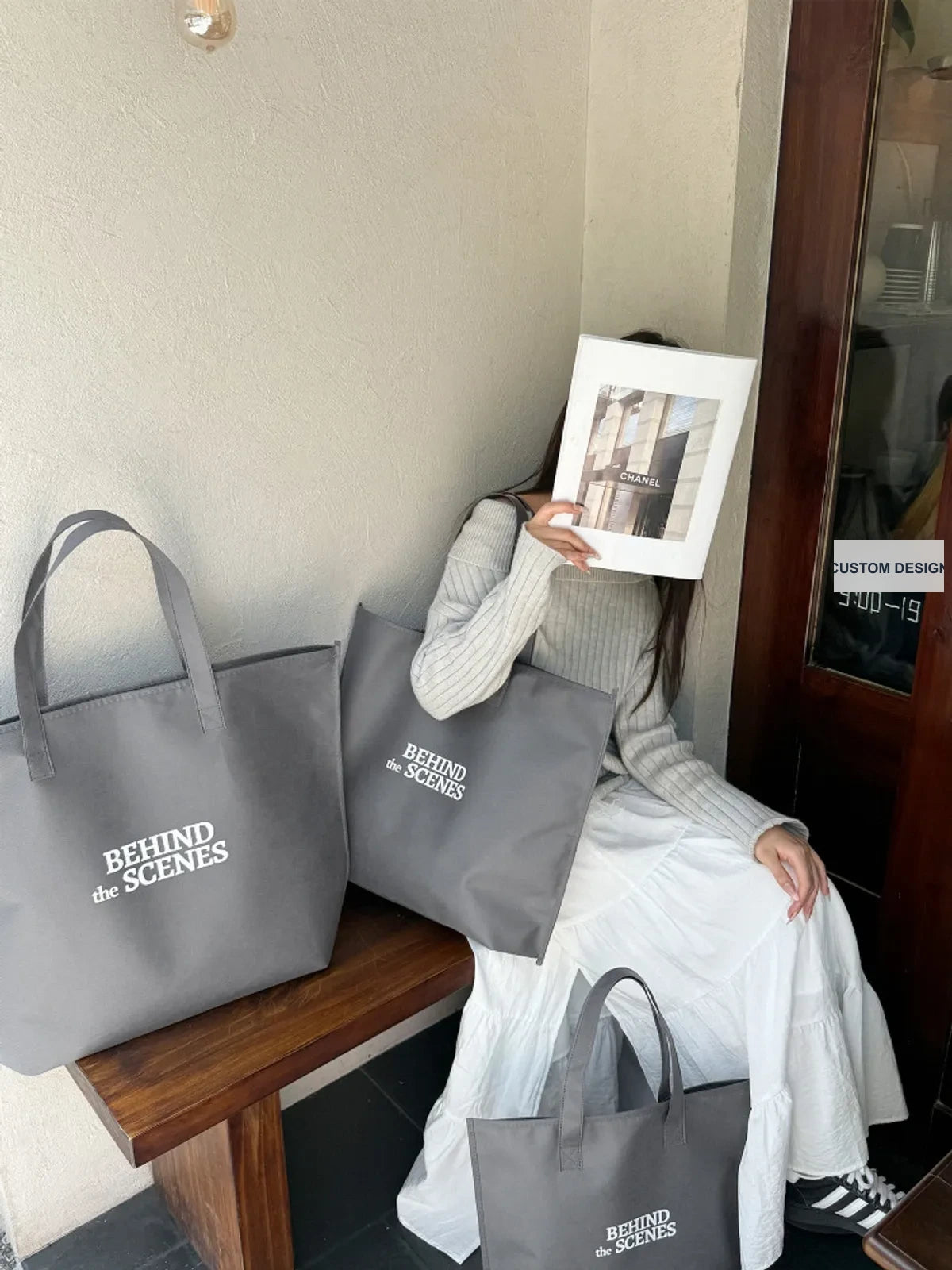 Large-Capacity Non-Woven Tote Bags — 6 Styles product view 1