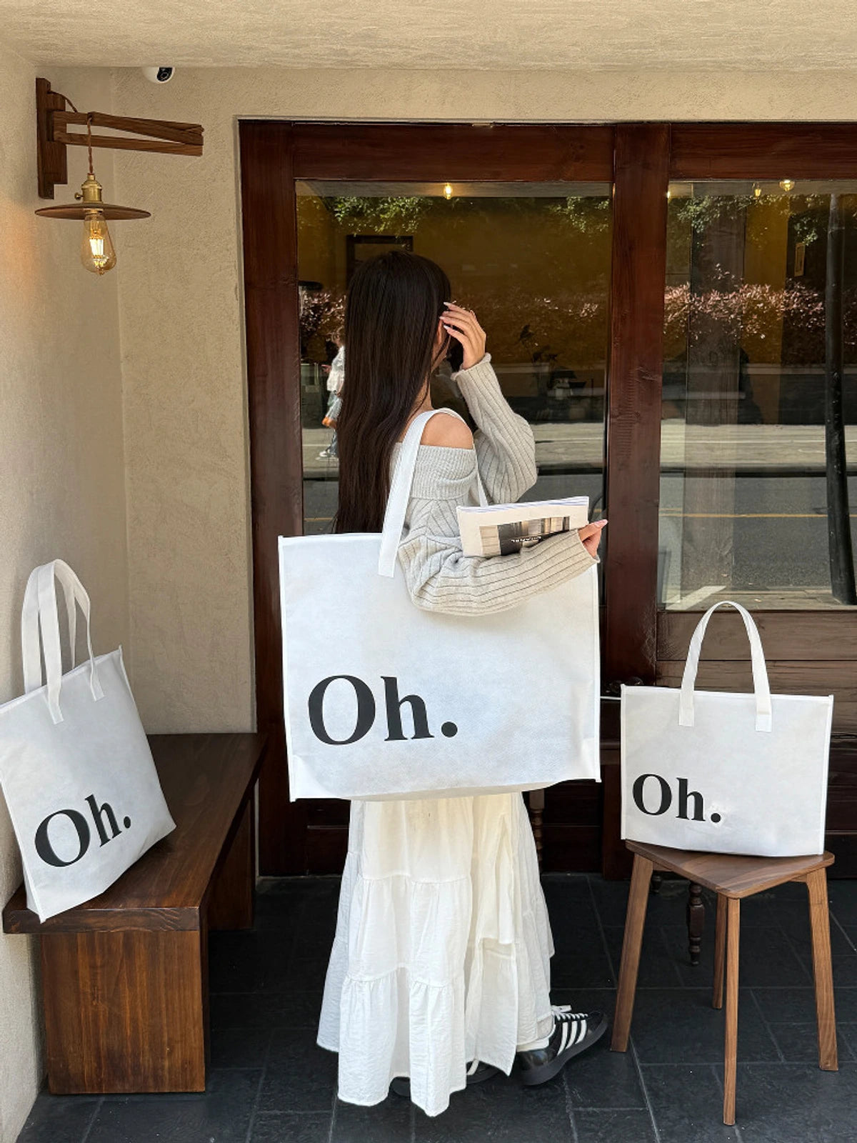Large-Capacity Non-Woven Tote Bags — 6 Styles product view 3