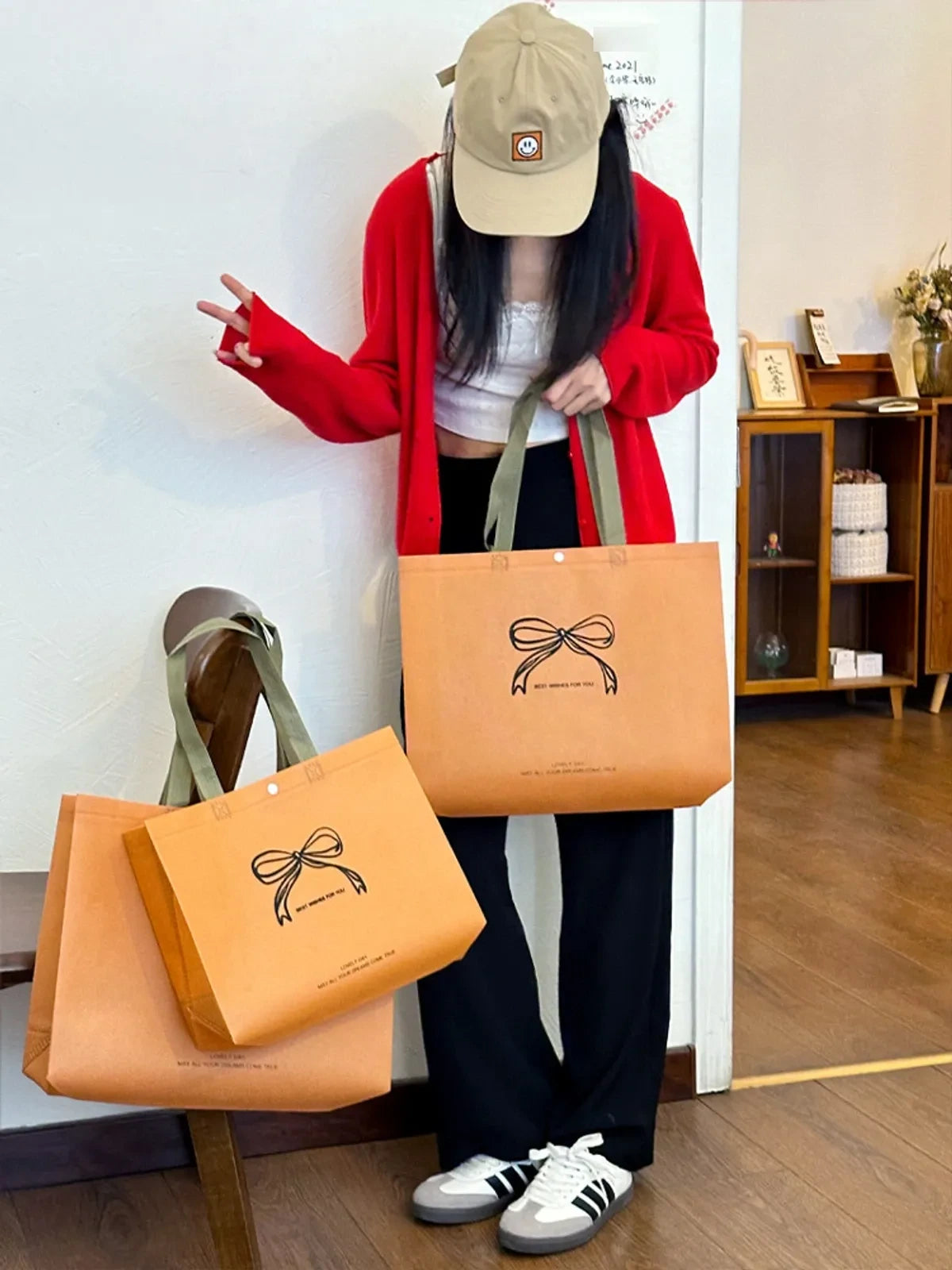 Large-Capacity Non-Woven Tote Bags — 8 Styles product view 4