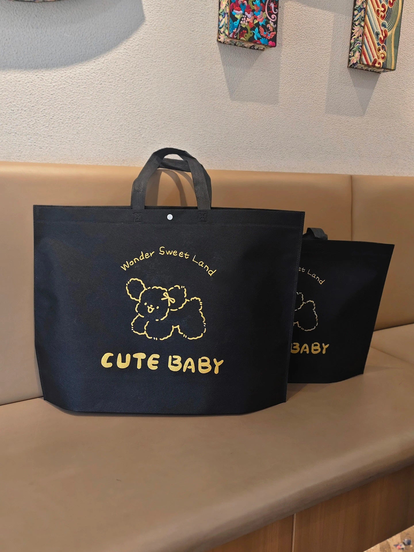 Large-Capacity Printed Non-Woven Tote Bags — 13 Styles product view 4