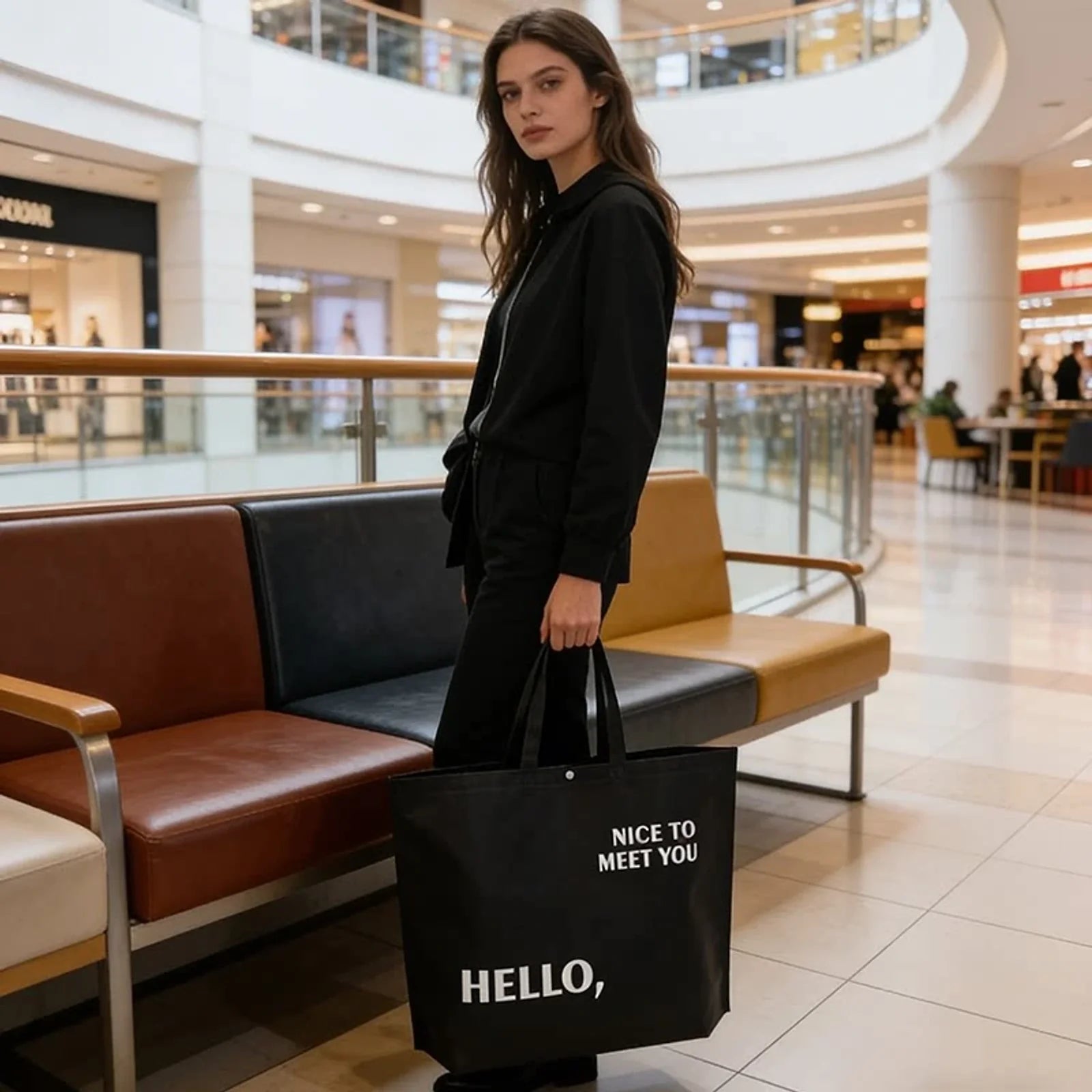 Large-Capacity Printed Non-Woven Tote Bags — 17 Styles product view 3