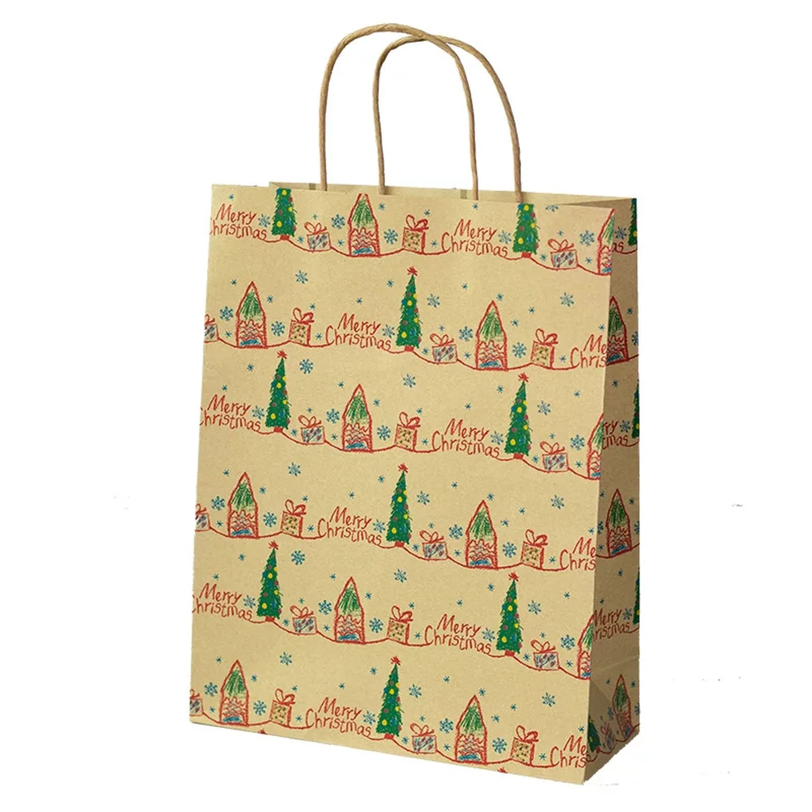 Large Kraft Christmas and Birthday Gift Bags with Twisted Handles – option 28730005717