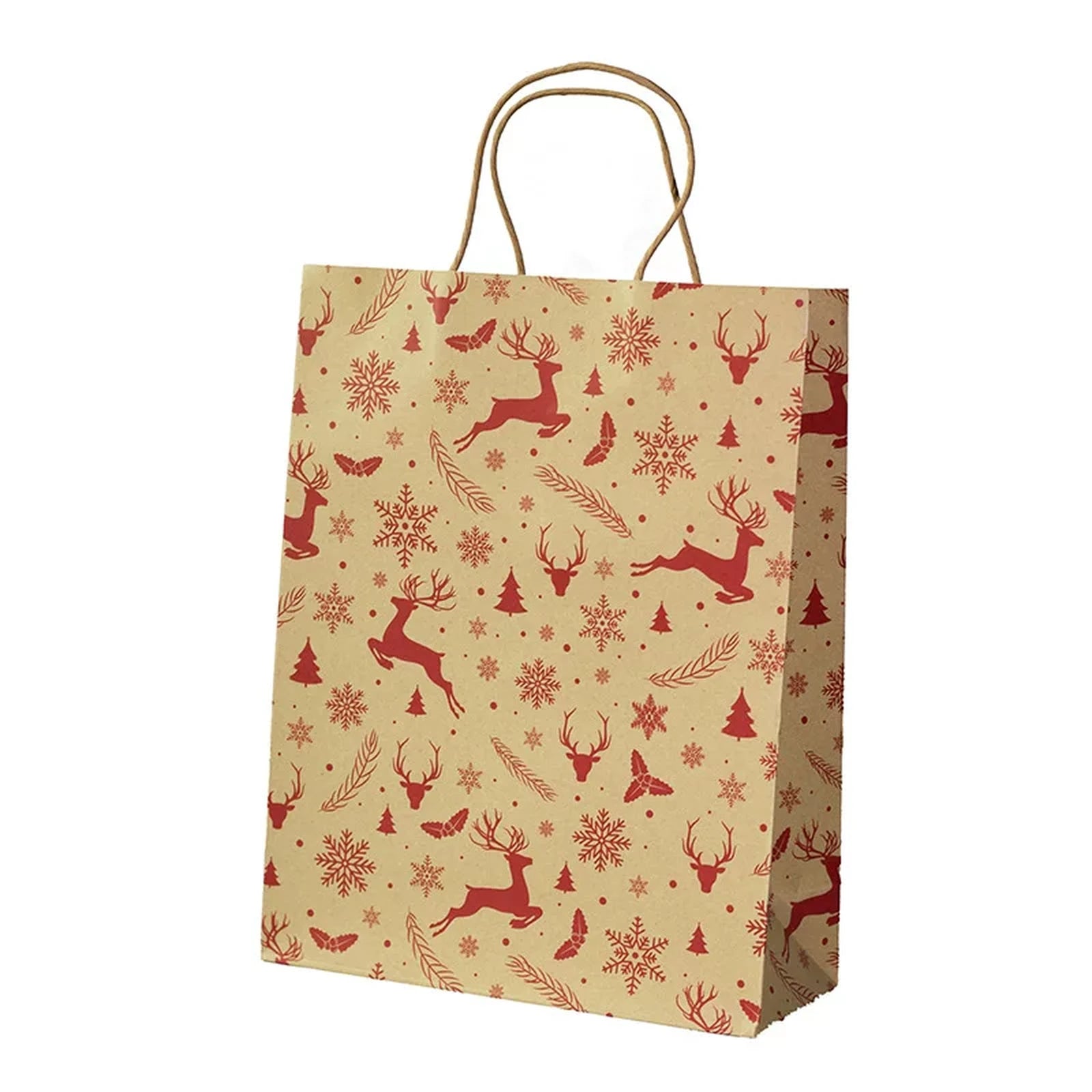 Large Kraft Christmas and Birthday Gift Bags with Twisted Handles – option 28730005720