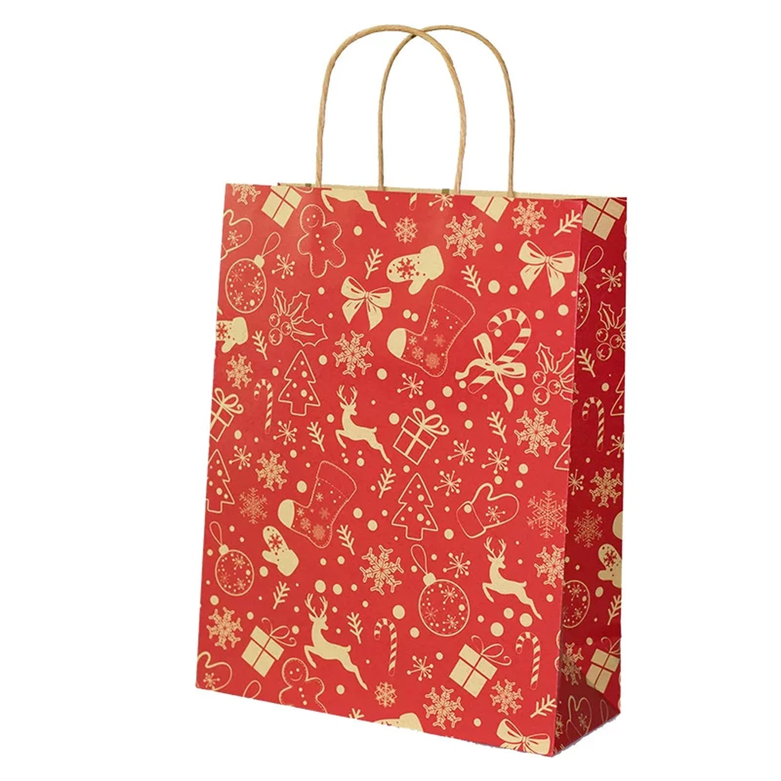 Large Kraft Christmas and Birthday Gift Bags with Twisted Handles – option 28730005722