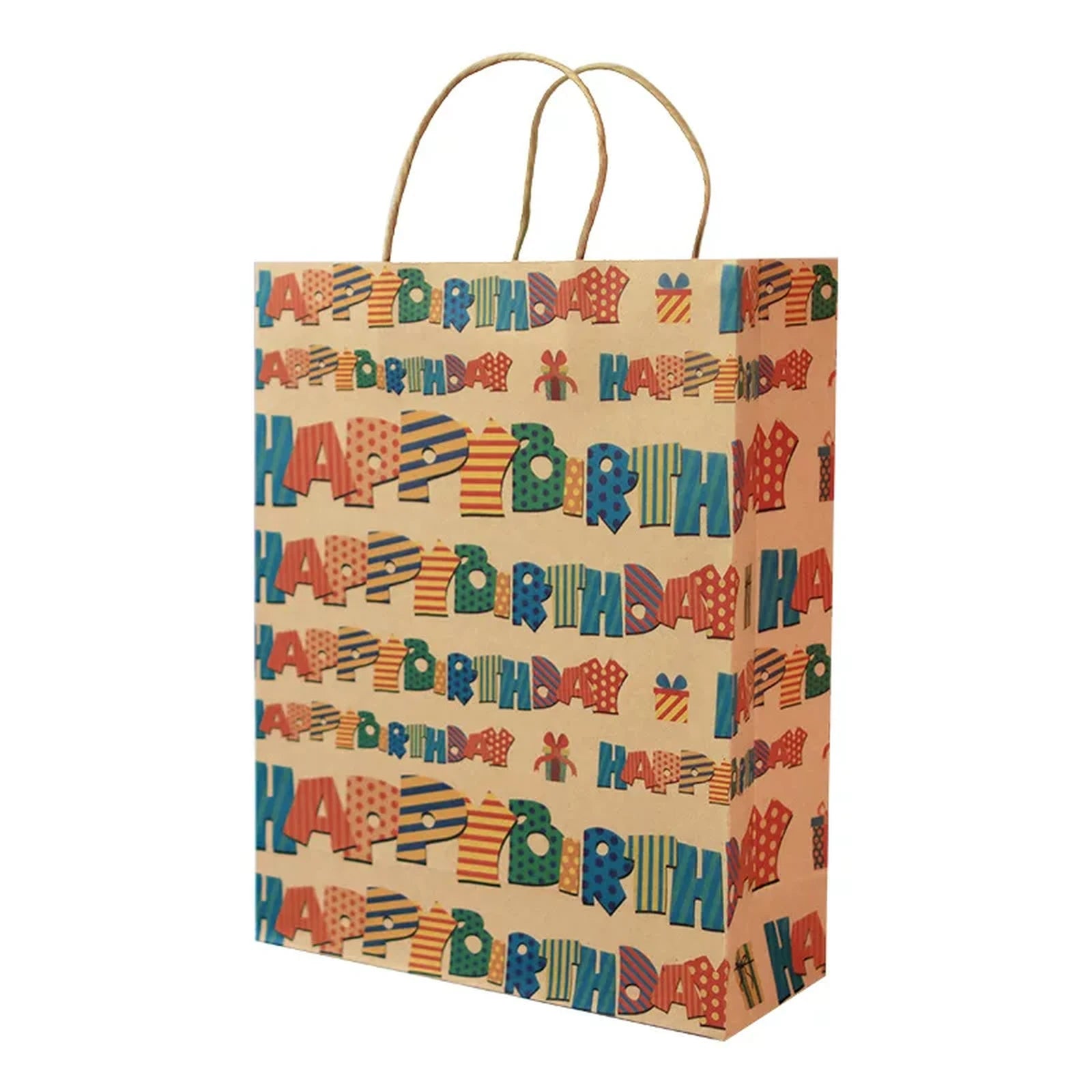 Large Kraft Christmas and Birthday Gift Bags with Twisted Handles – option 28730005724