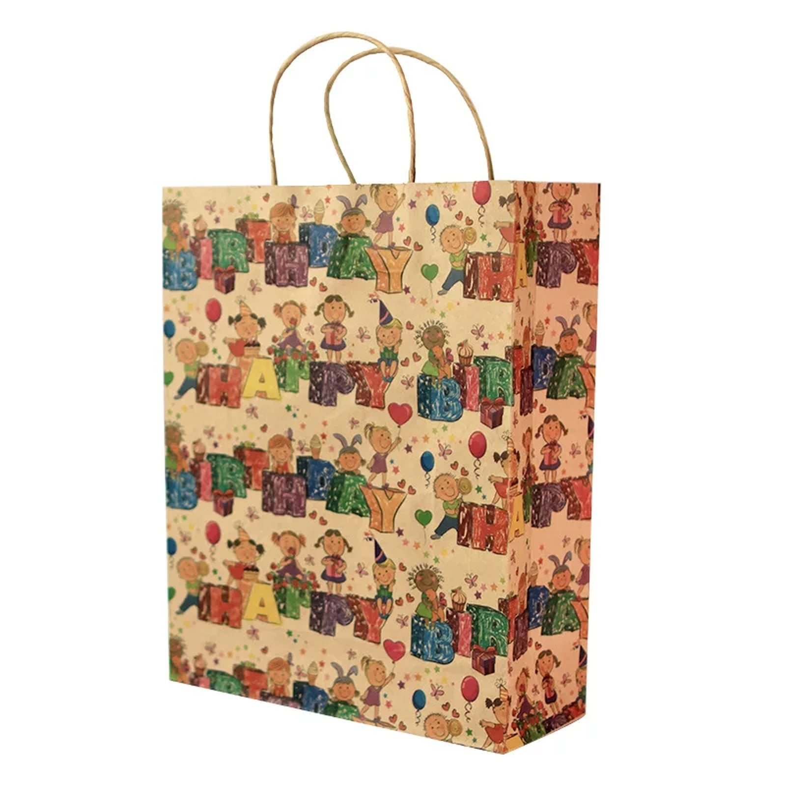 Large Kraft Christmas and Birthday Gift Bags with Twisted Handles – option 28730005728