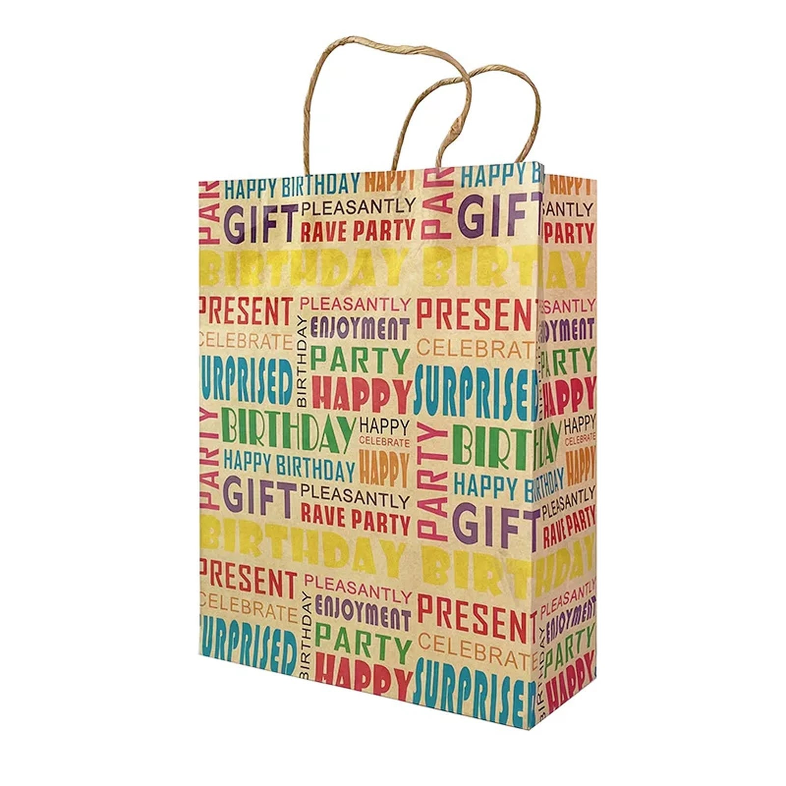 Large Kraft Christmas and Birthday Gift Bags with Twisted Handles – option 28730005731