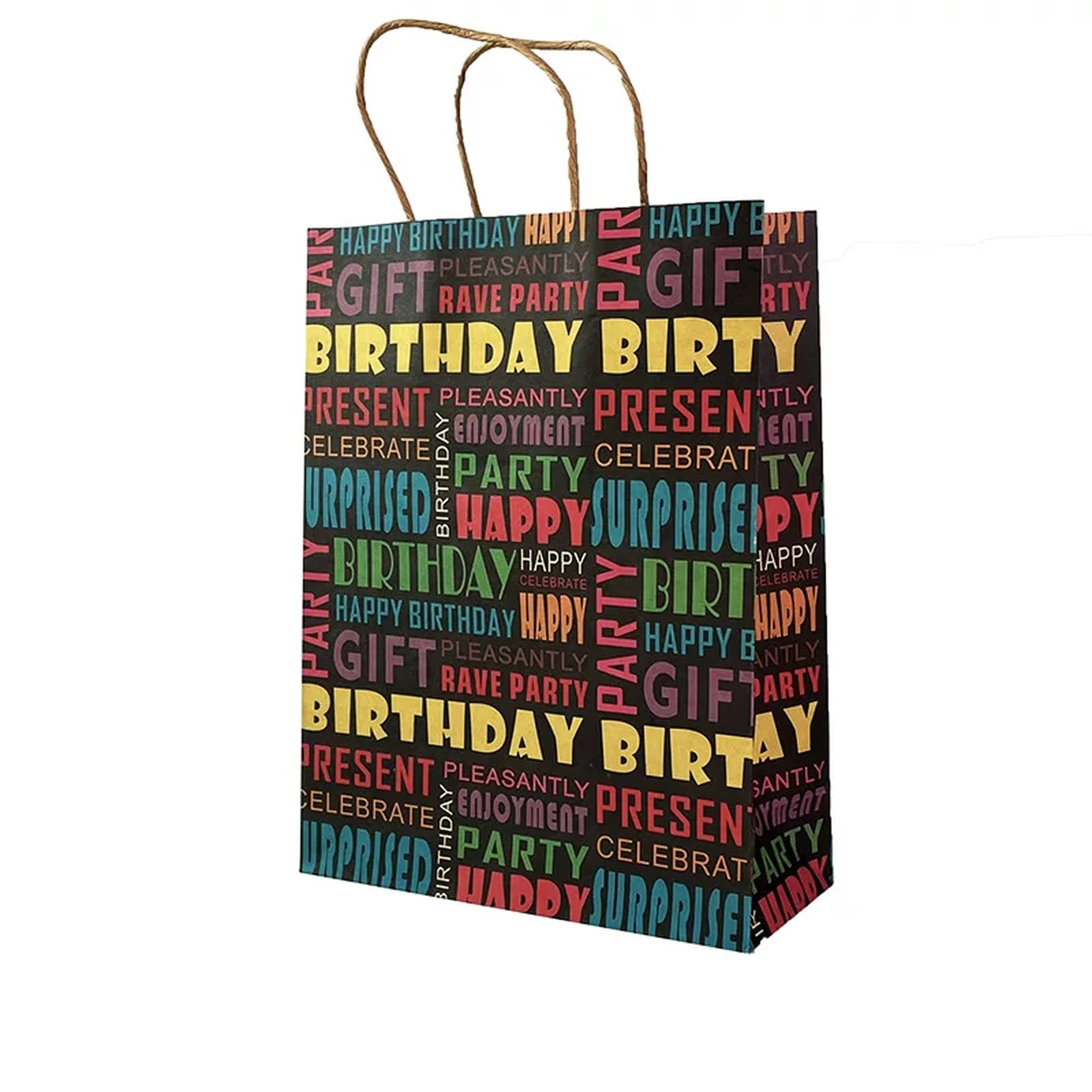 Large Kraft Christmas and Birthday Gift Bags with Twisted Handles – option 28730005732