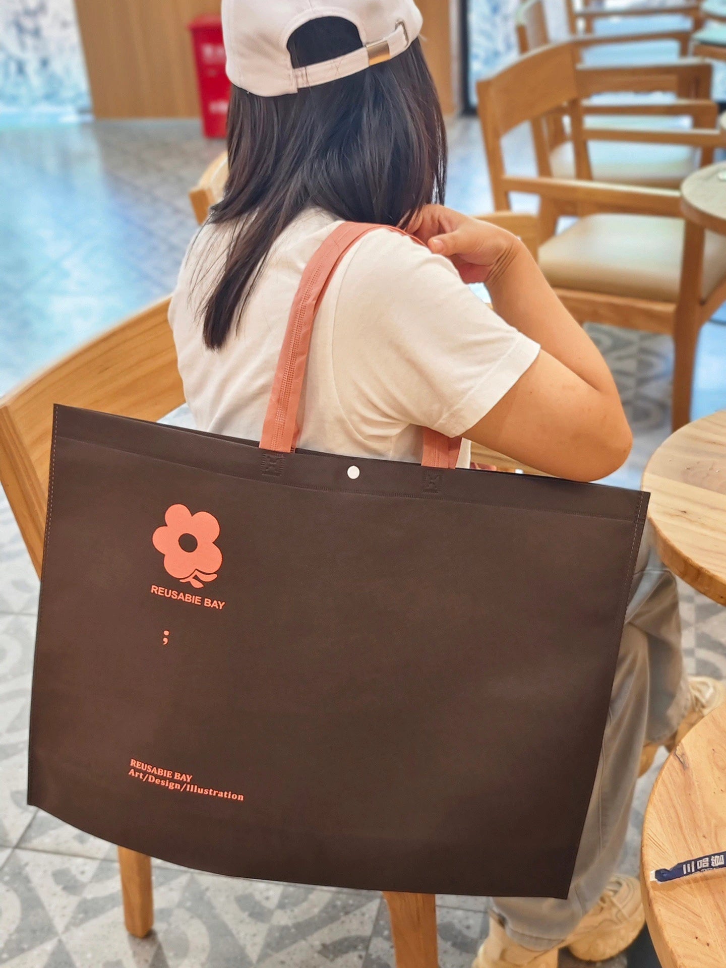 Large Printed Non-Woven Tote Bags — 11 Styles product view 2
