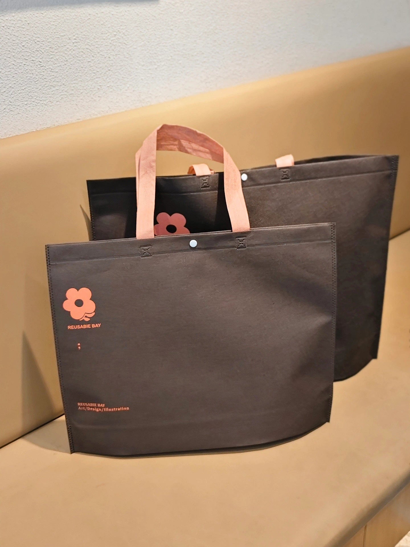 Large Printed Non-Woven Tote Bags — 11 Styles product view 3