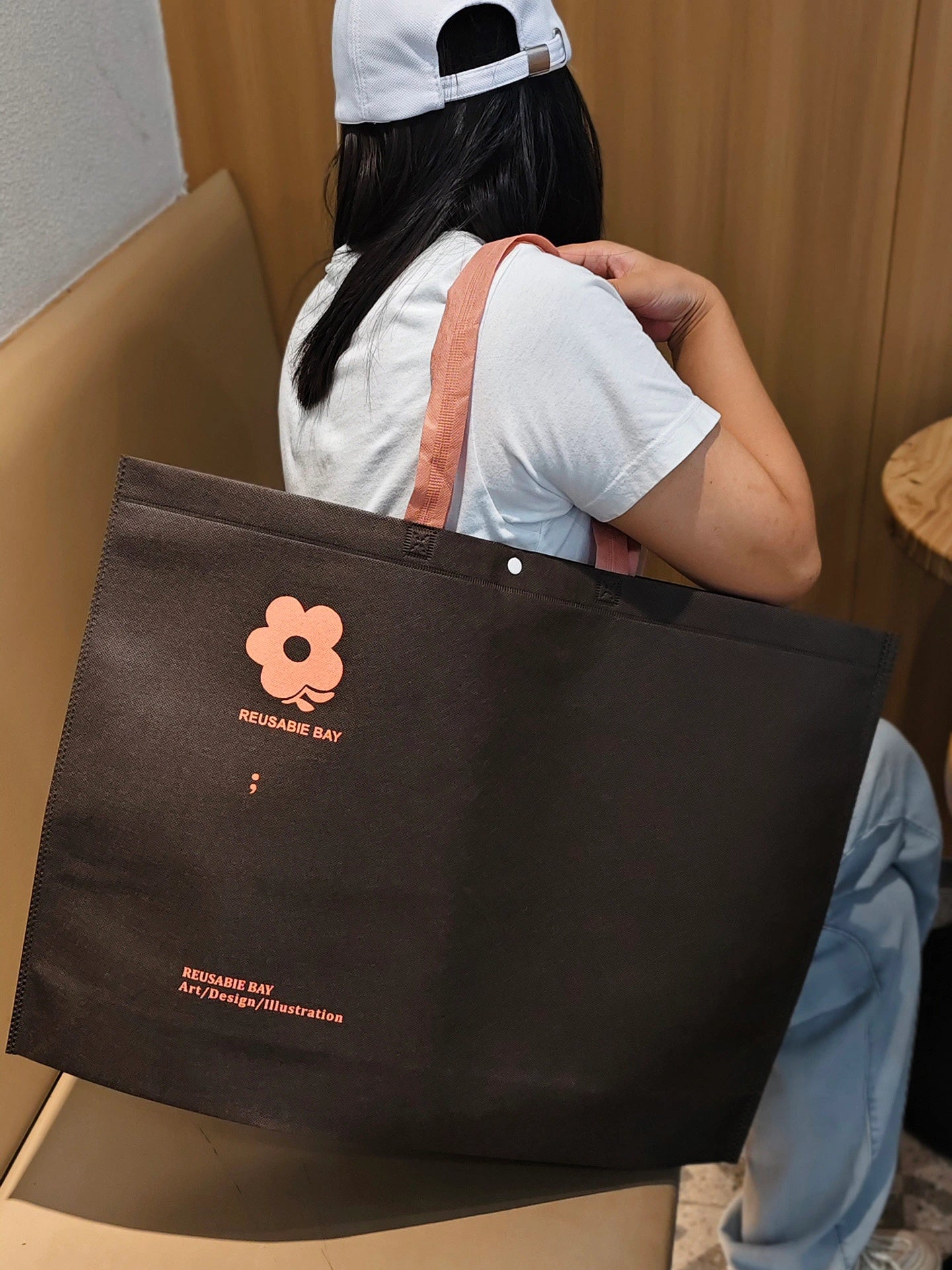 Large Printed Non-Woven Tote Bags — 11 Styles product view 4
