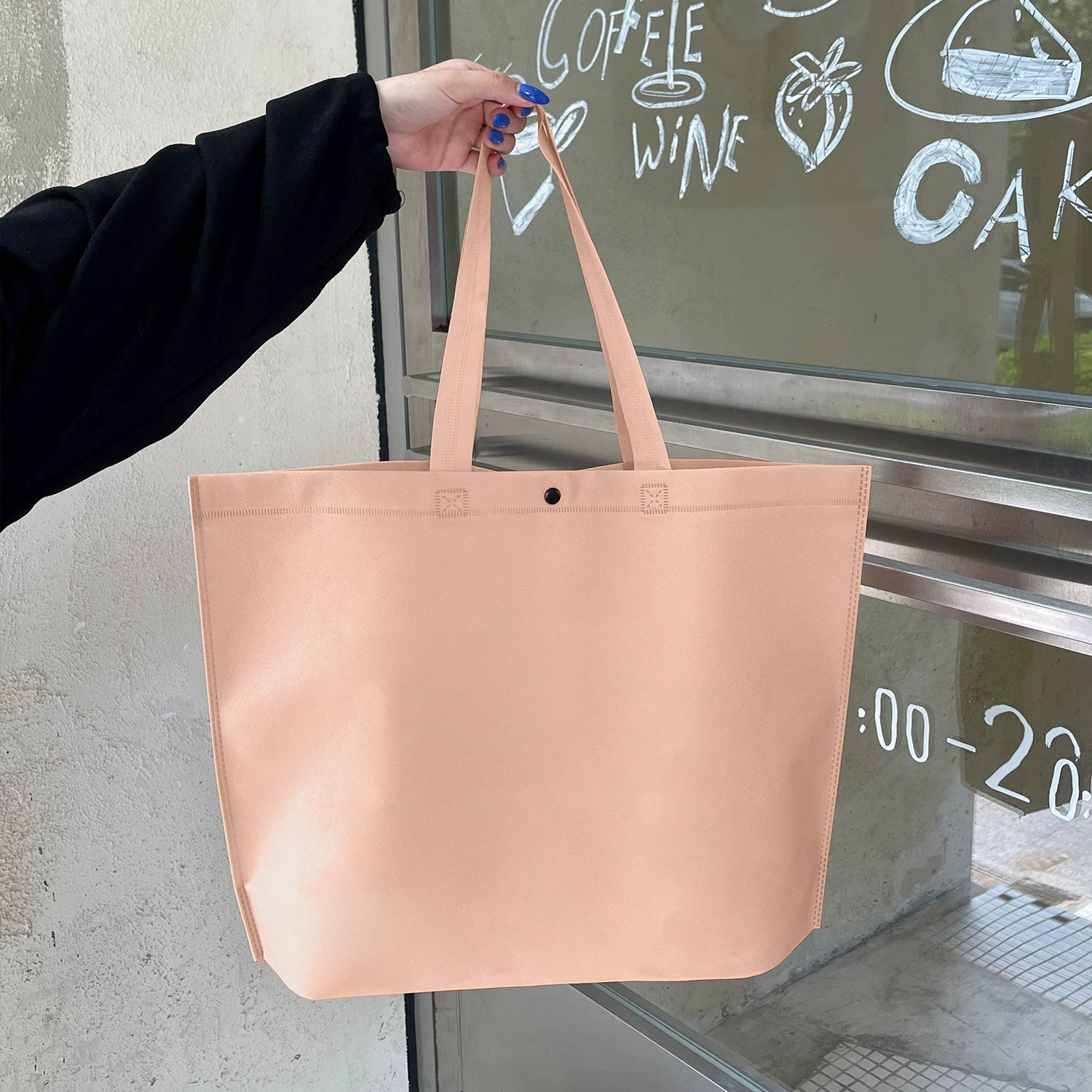 Light Pink – Plain non-woven tote bag
