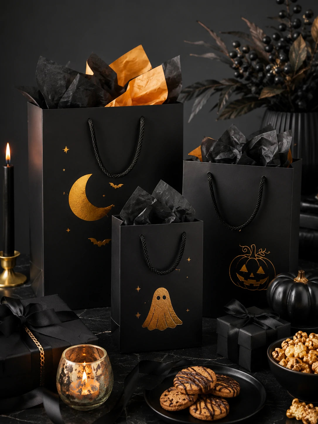 Matte Black Gift Bags